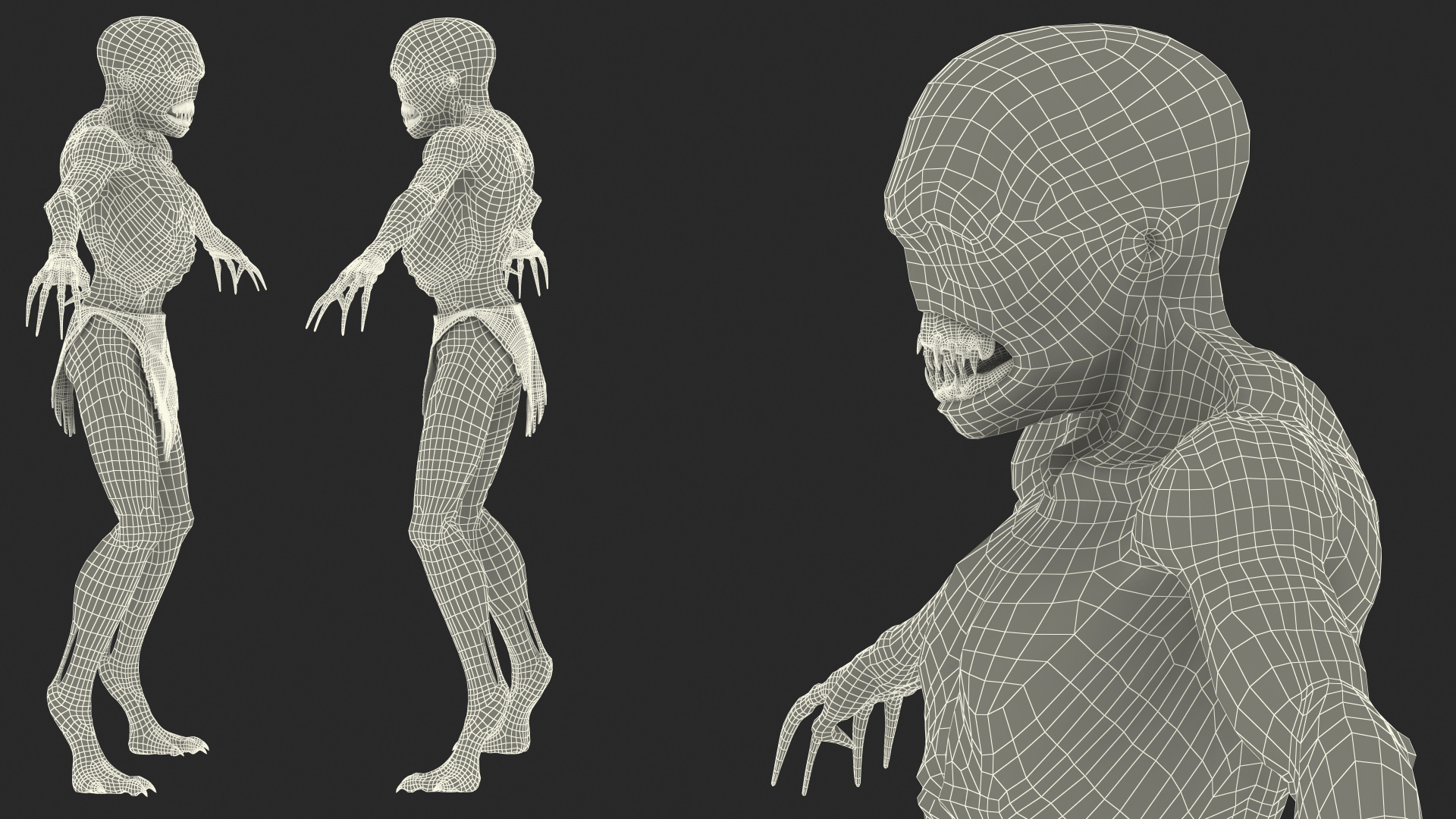 Scary Creature Neutral Pose 3D