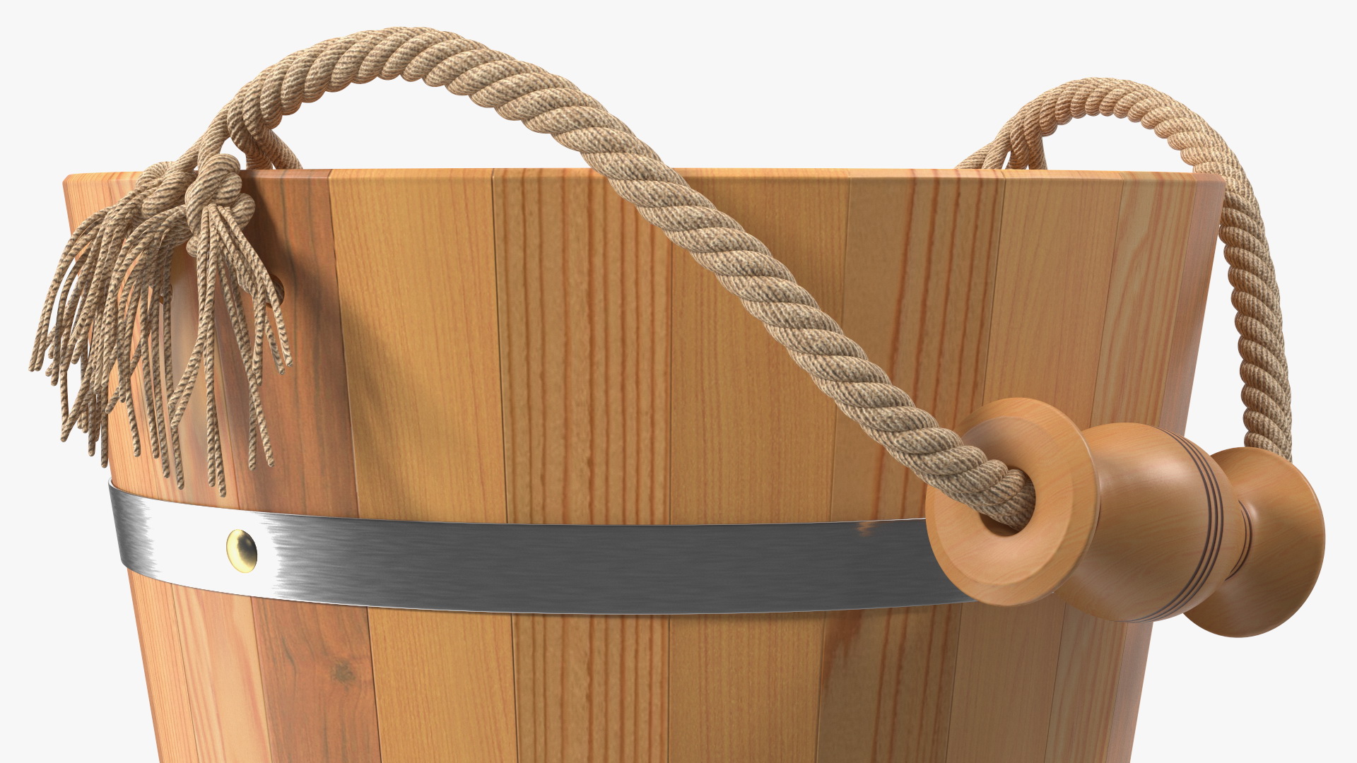 Wooden Sauna Bucket 3D model