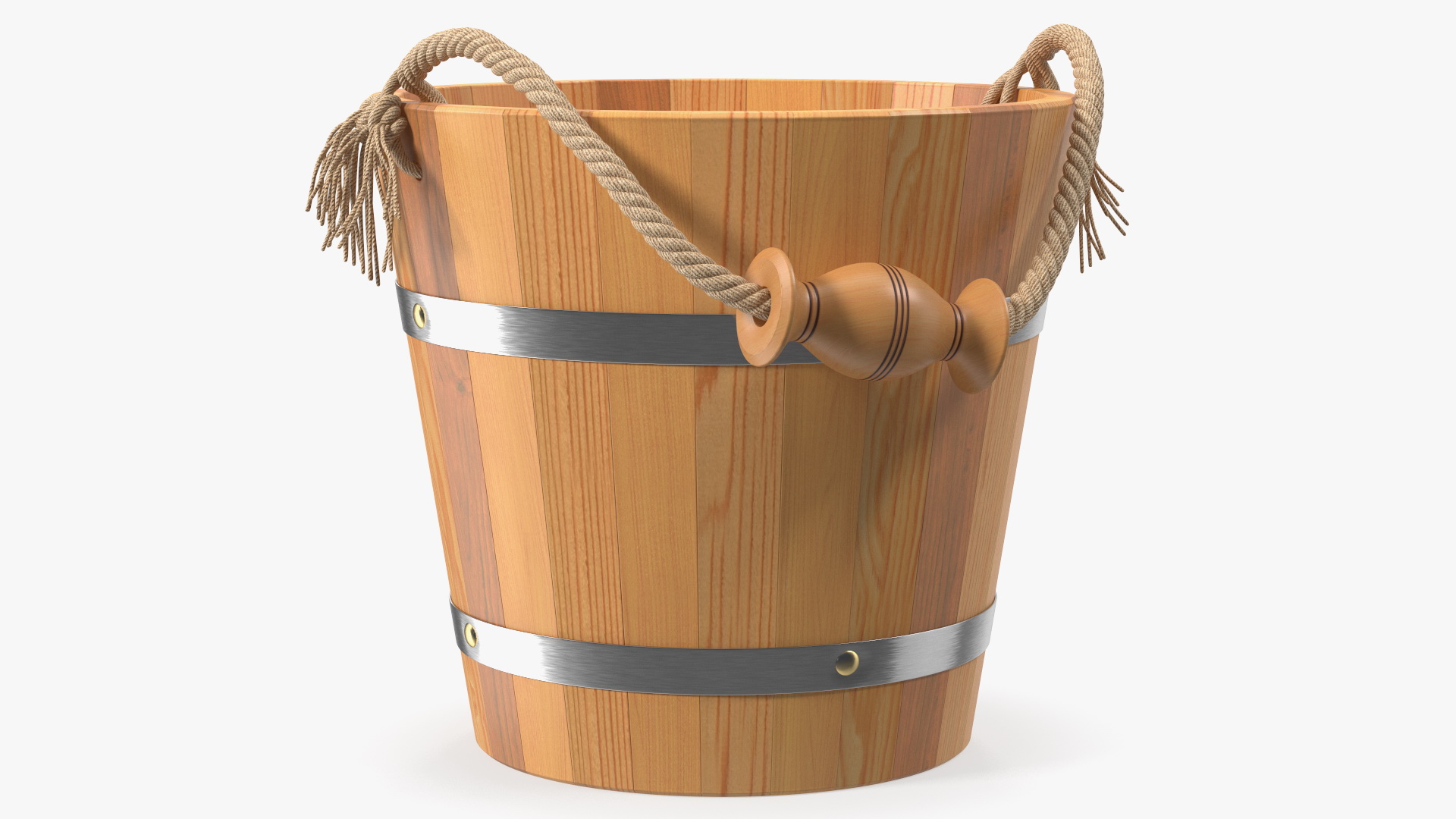 Wooden Sauna Bucket 3D model