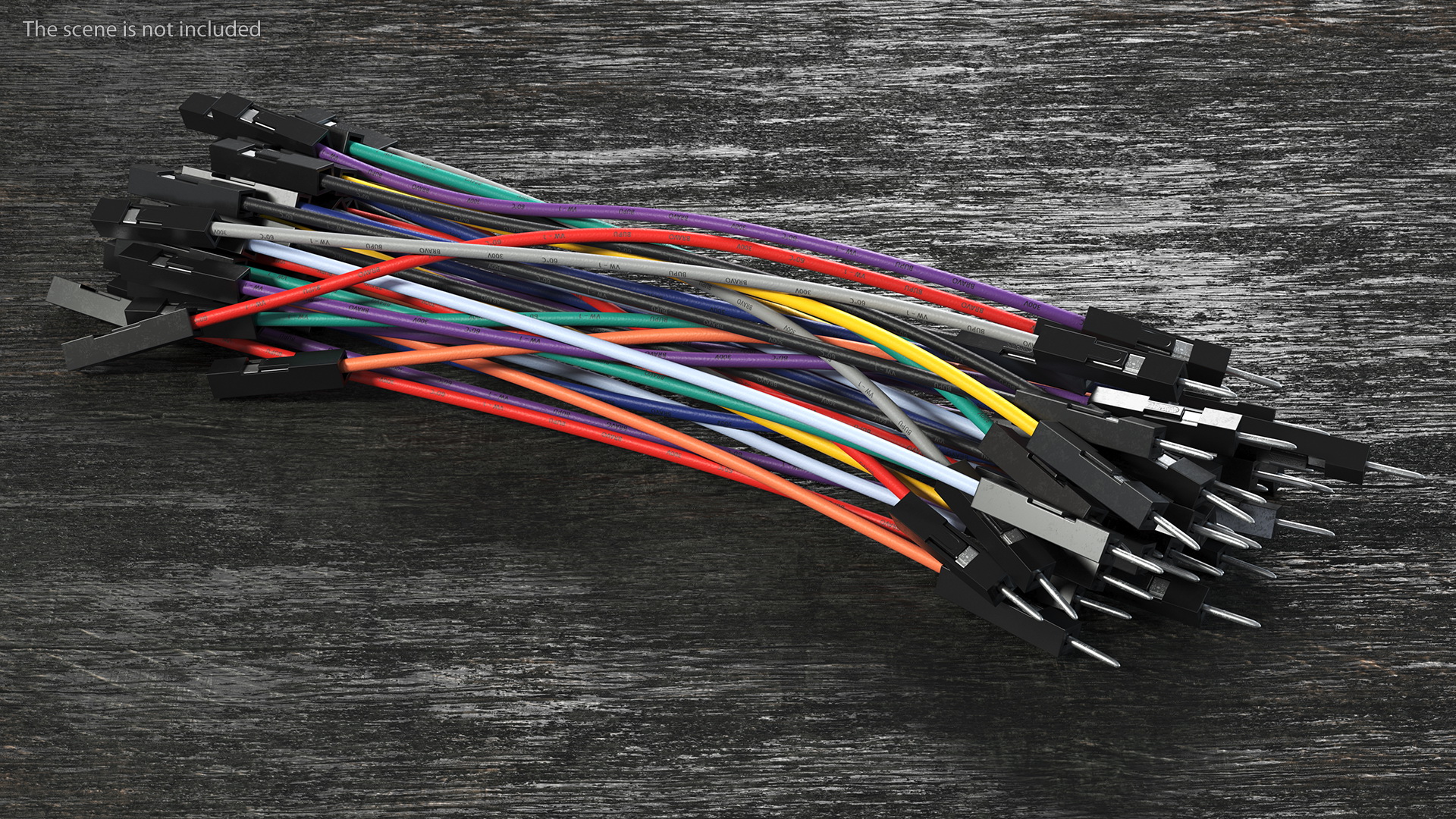 3D model Jumper Wires Multicolored