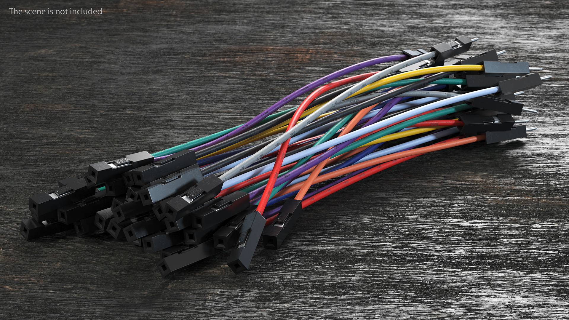 3D model Jumper Wires Multicolored