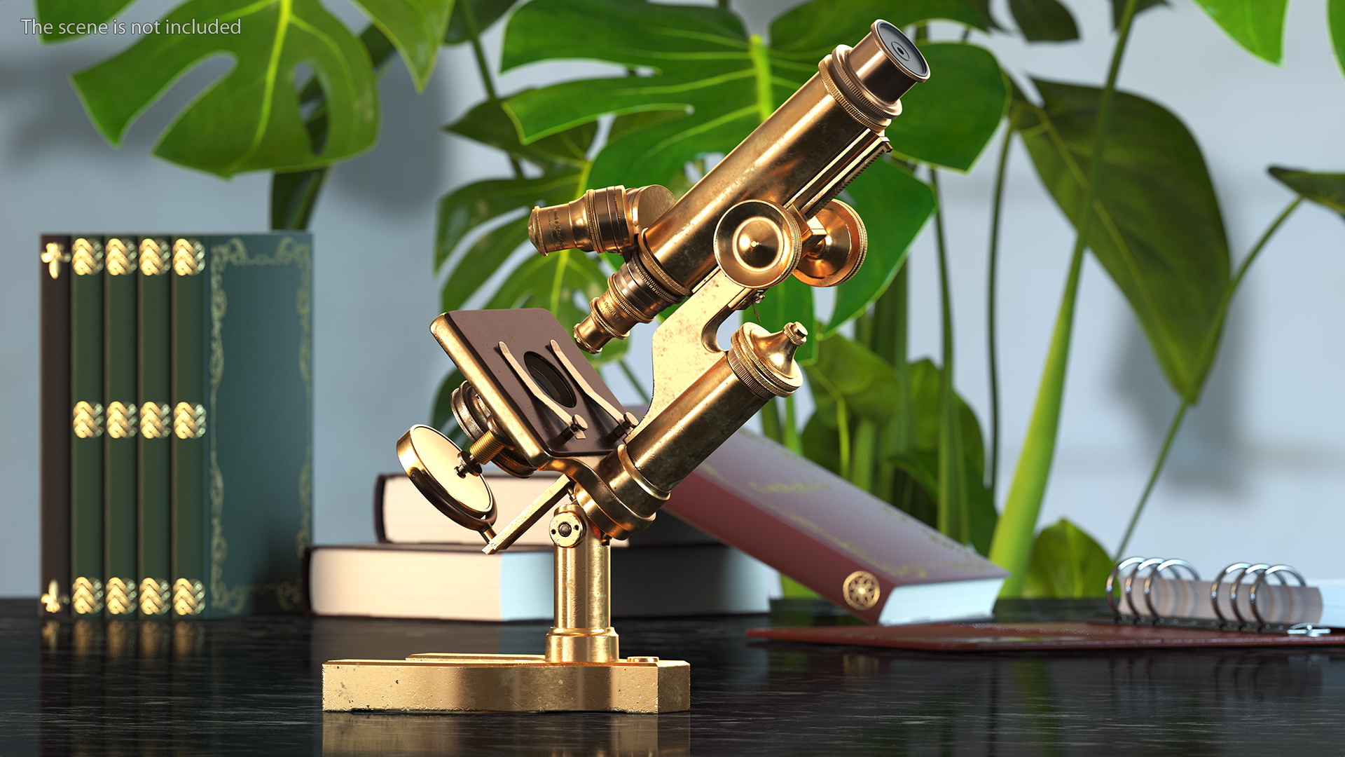 3D model Antique Microscope Bronze