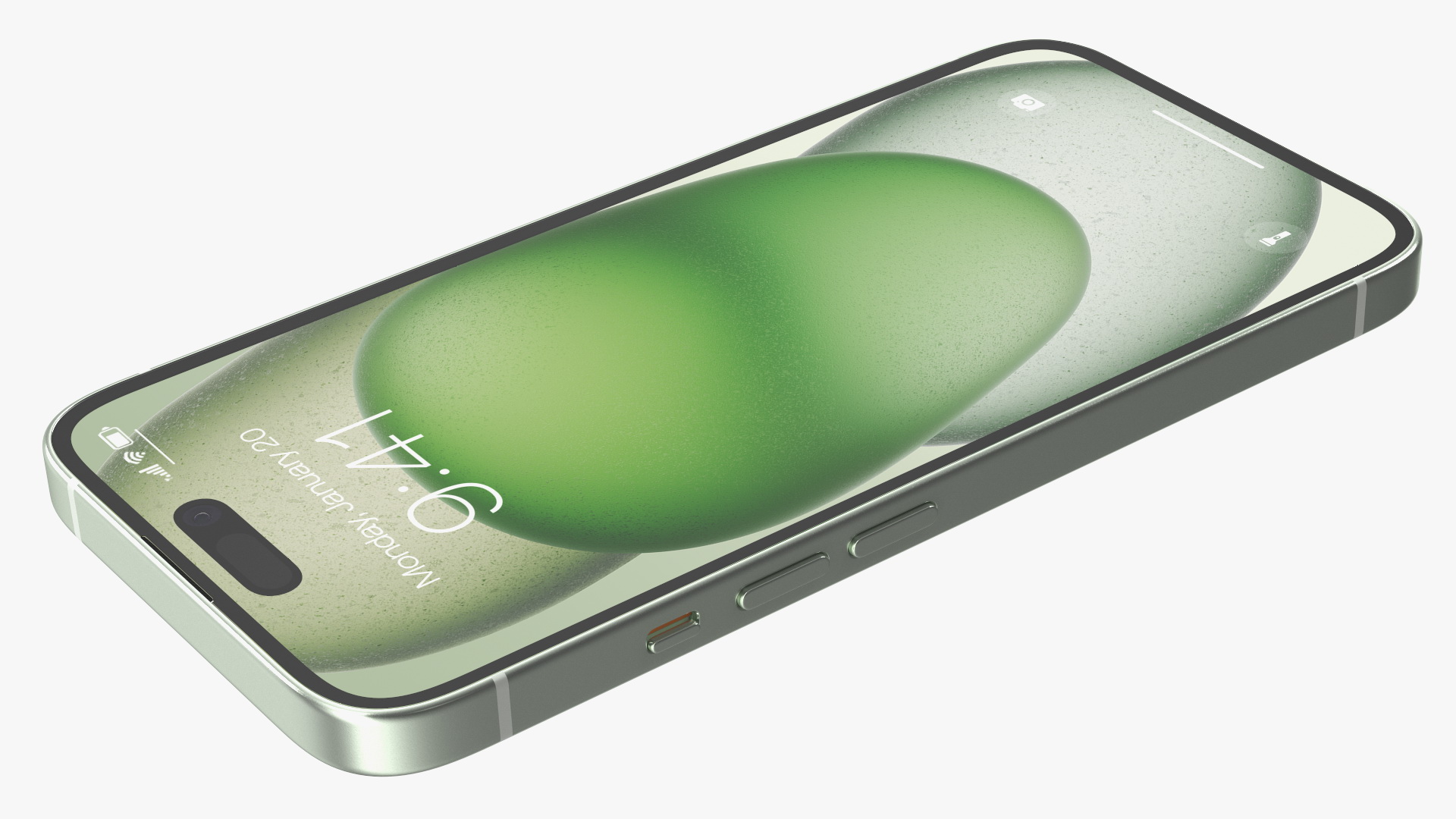 3D model IPhone 15 Green