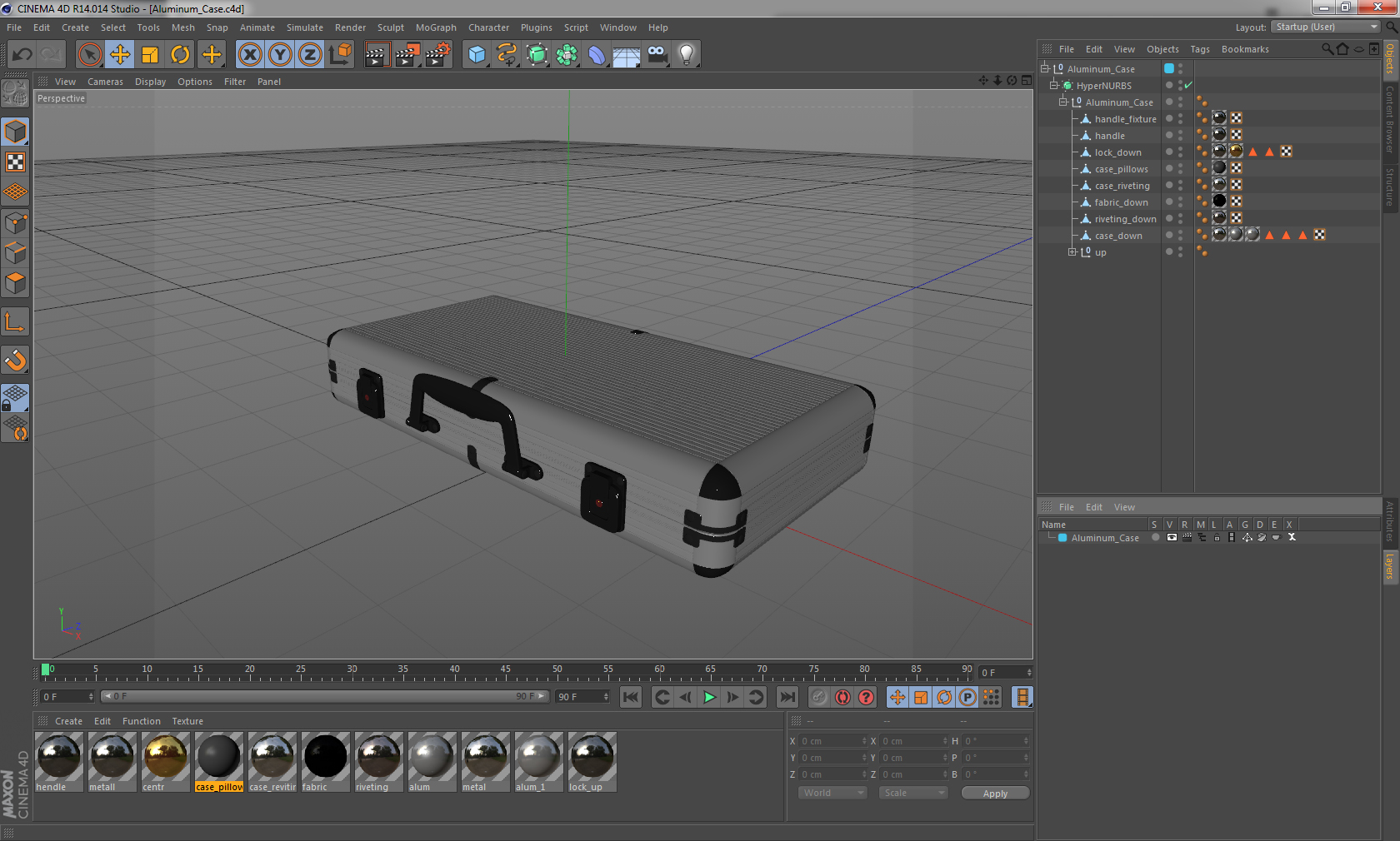 3D Aluminum Case model