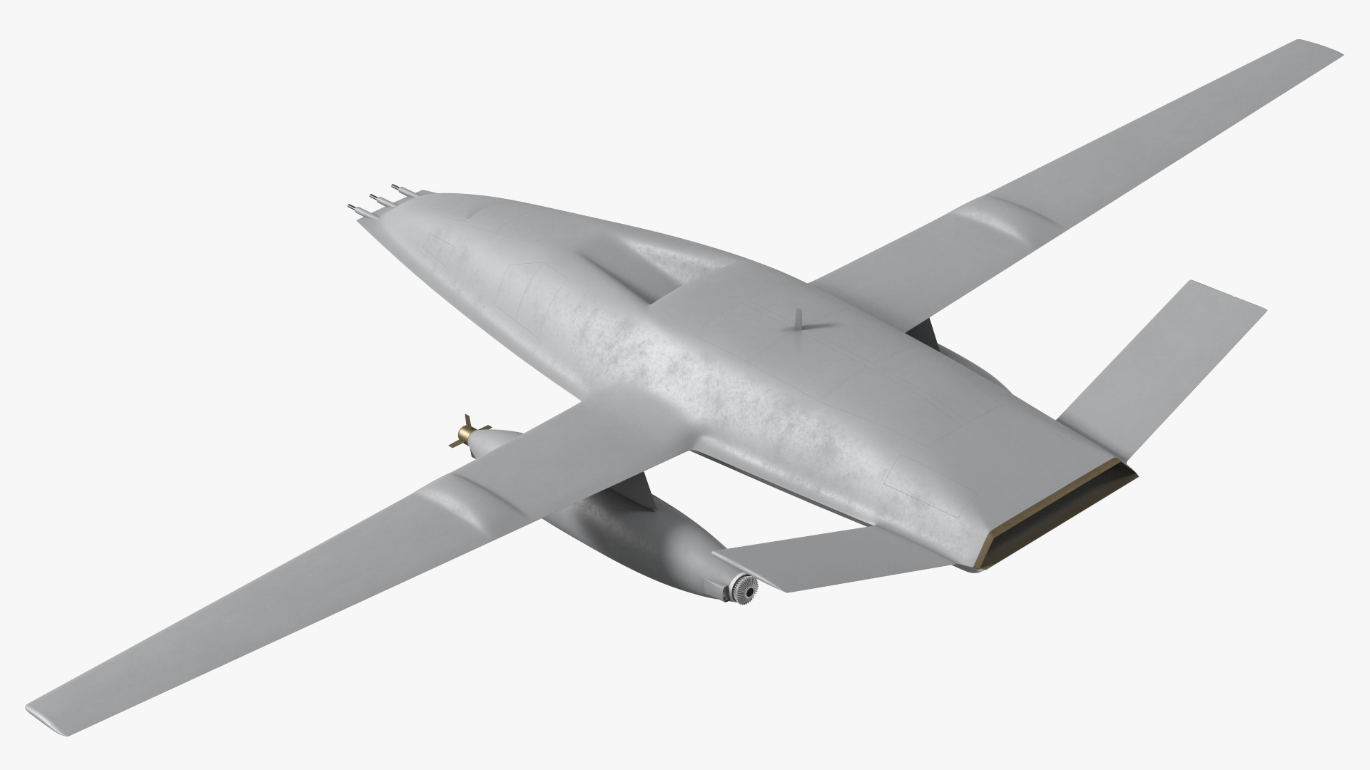 Aerial Refueling Drone Rigged 3D model