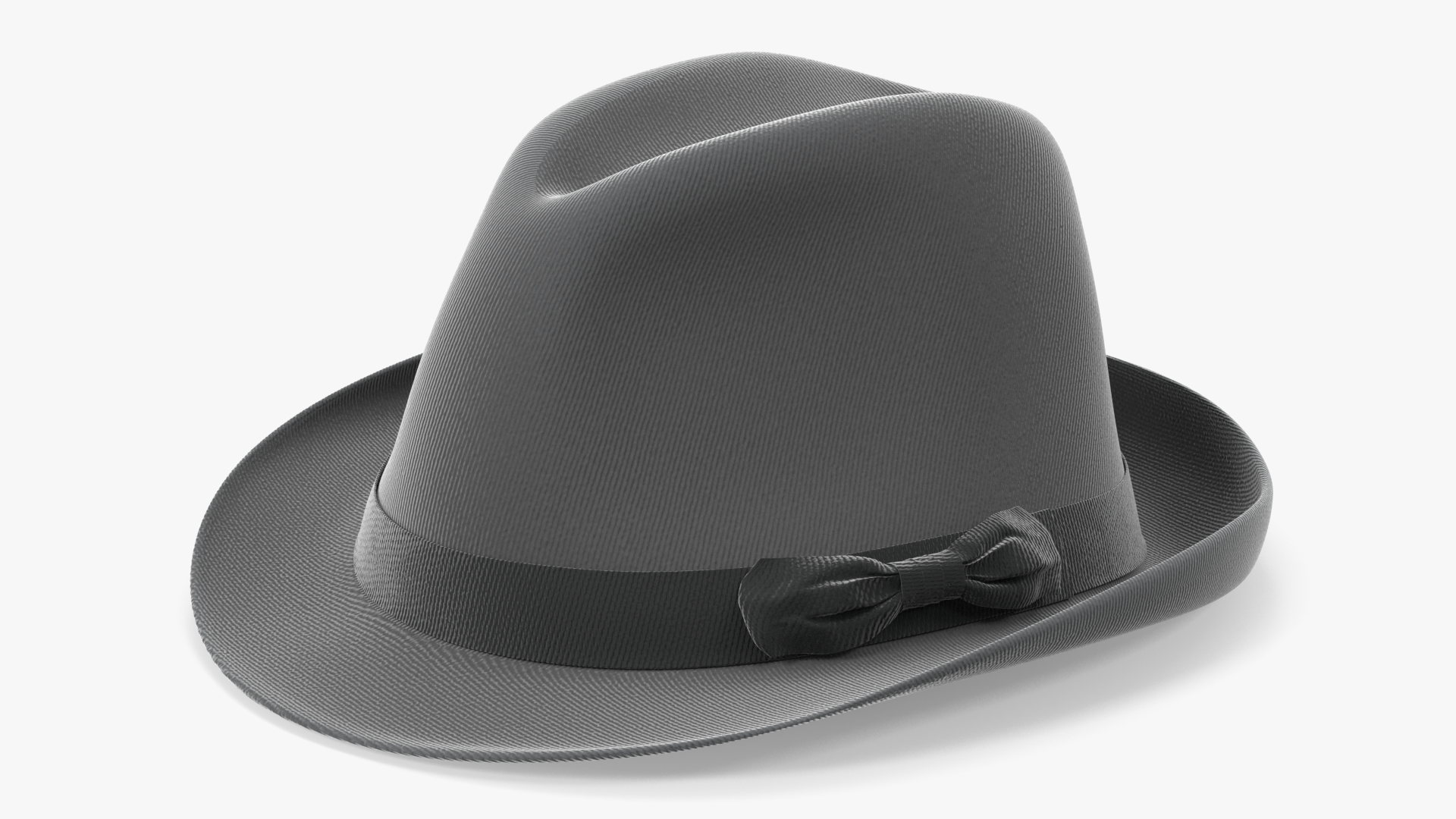 Grey Hat with Bow 3D