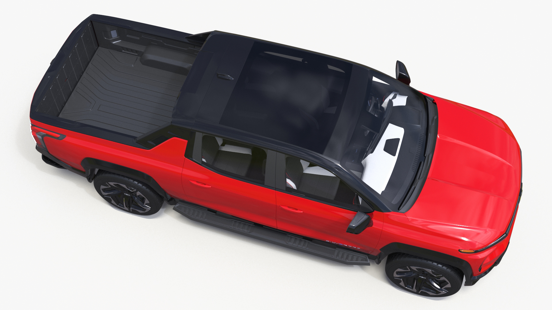 Chevrolet Silverado EV 2024 Red Simplified 3D