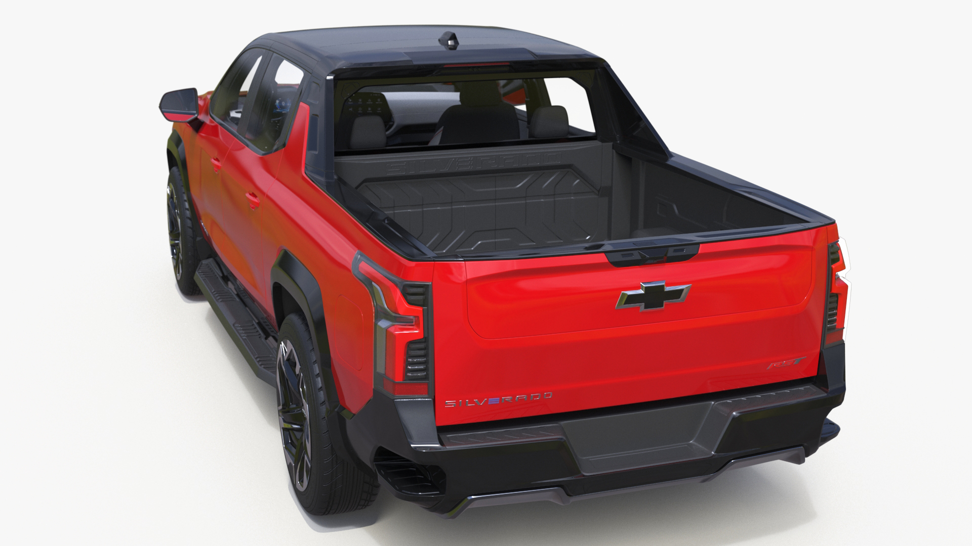 Chevrolet Silverado EV 2024 Red Simplified 3D