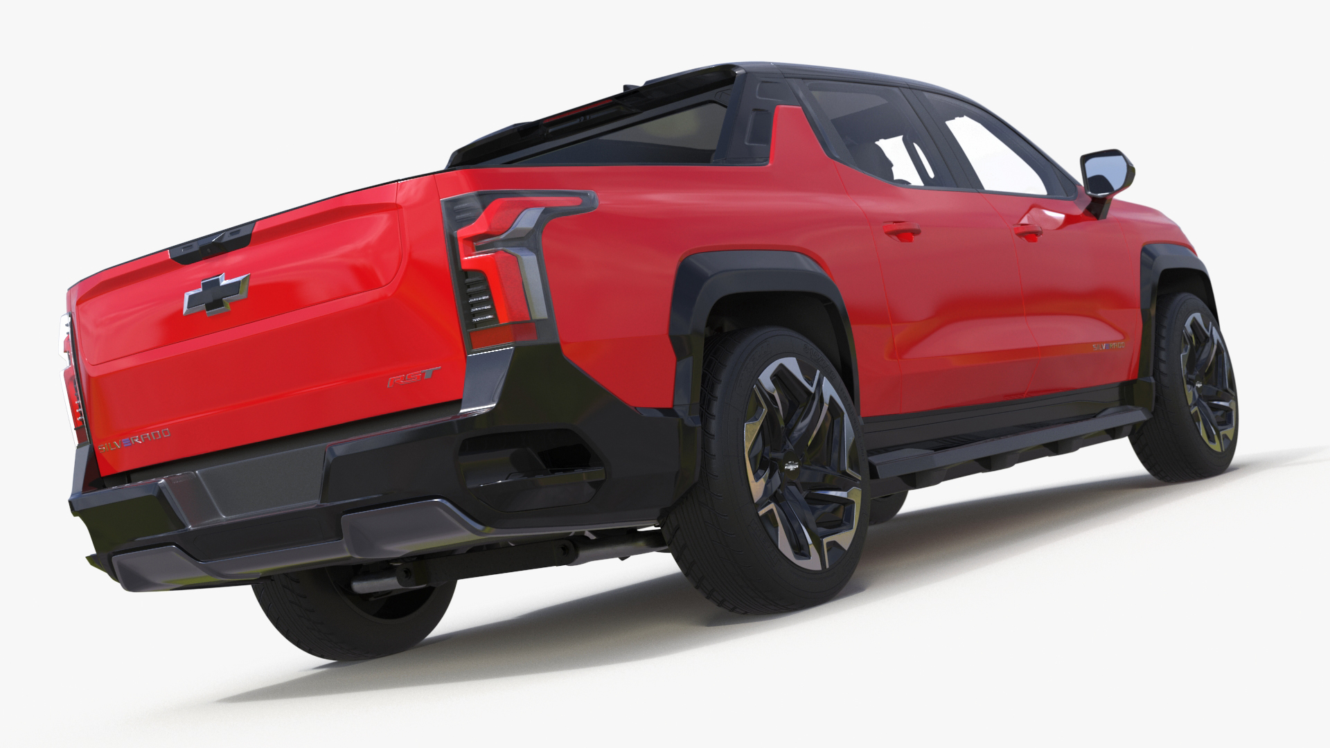 Chevrolet Silverado EV 2024 Red Simplified 3D