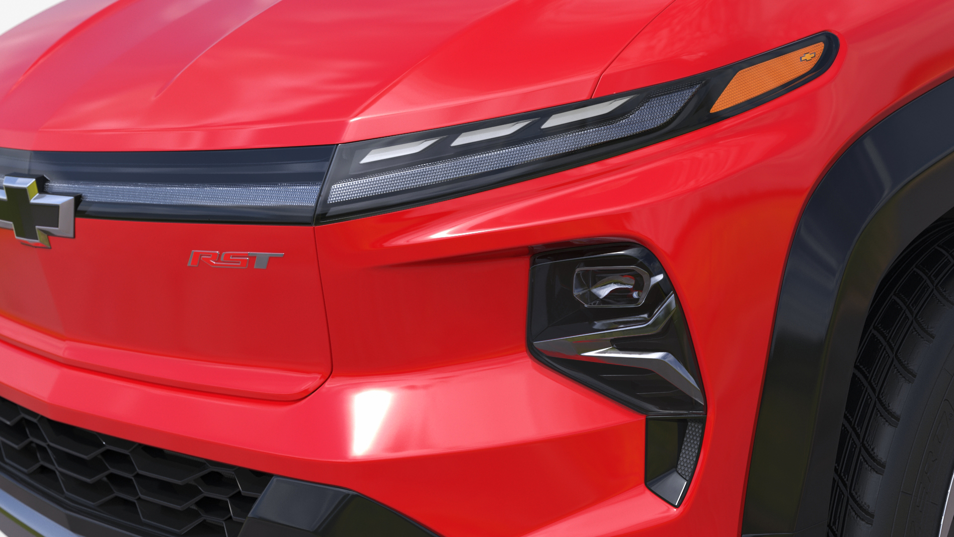 Chevrolet Silverado EV 2024 Red Simplified 3D