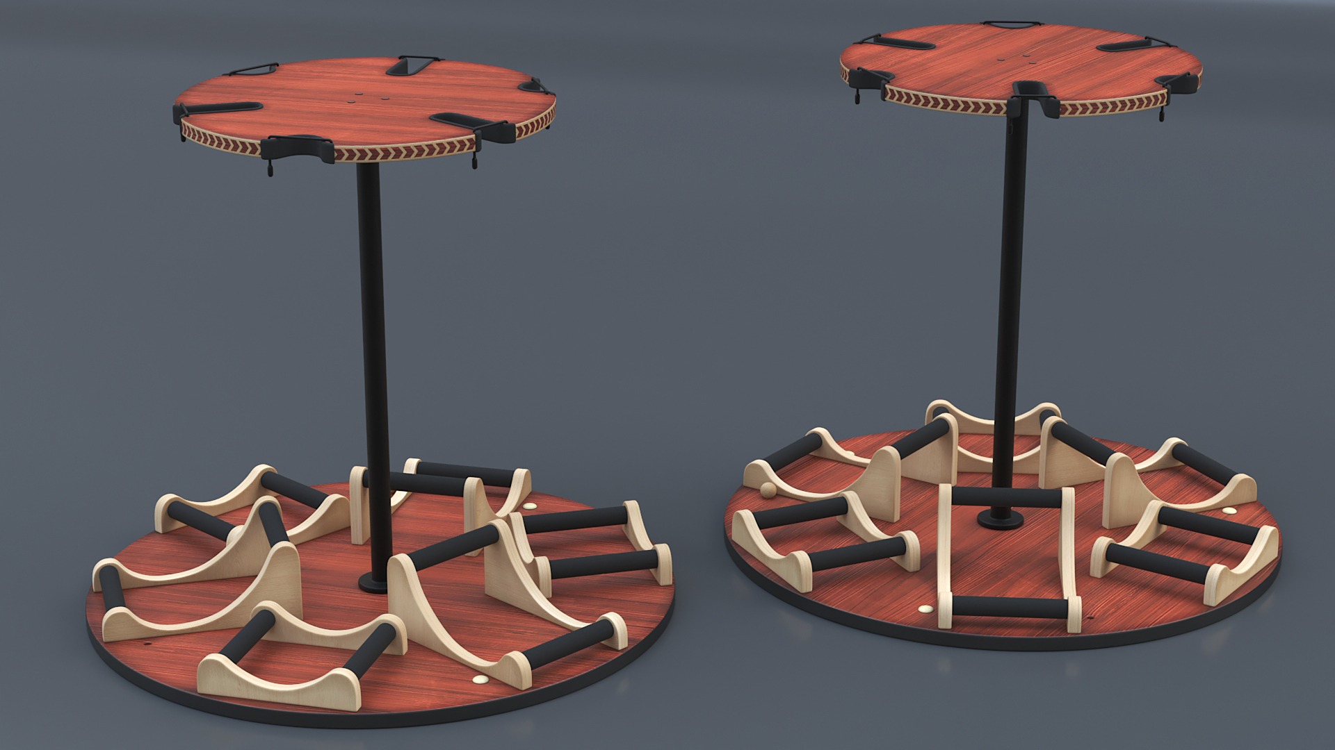 3D model Carousel Rotating Guitar Stand