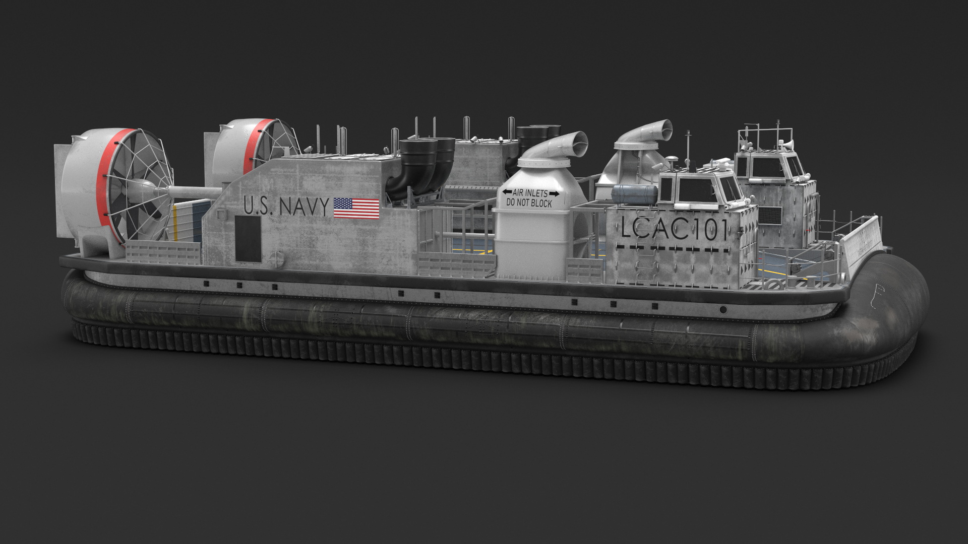 3D model Landing Craft Air Cushion