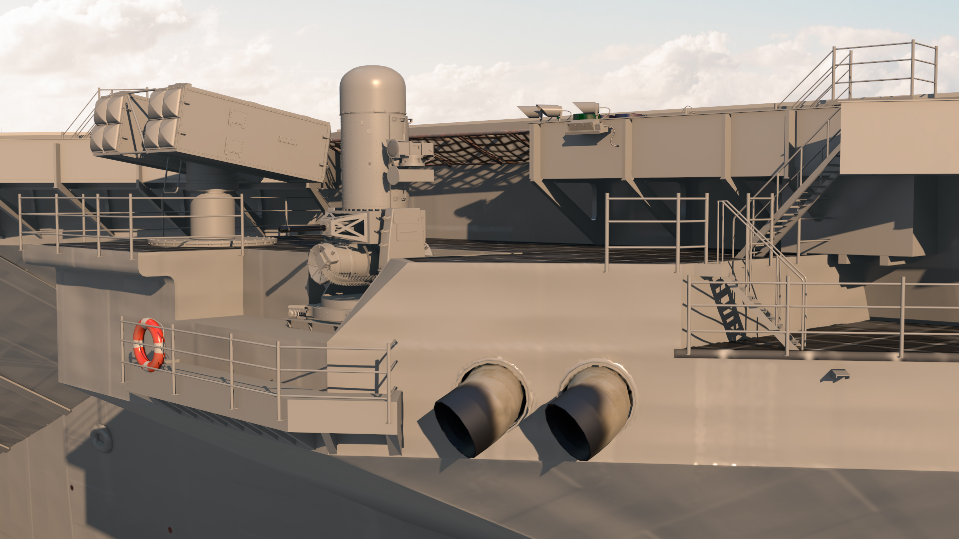 USS Gerald Ford Aircraft Carrier 3D