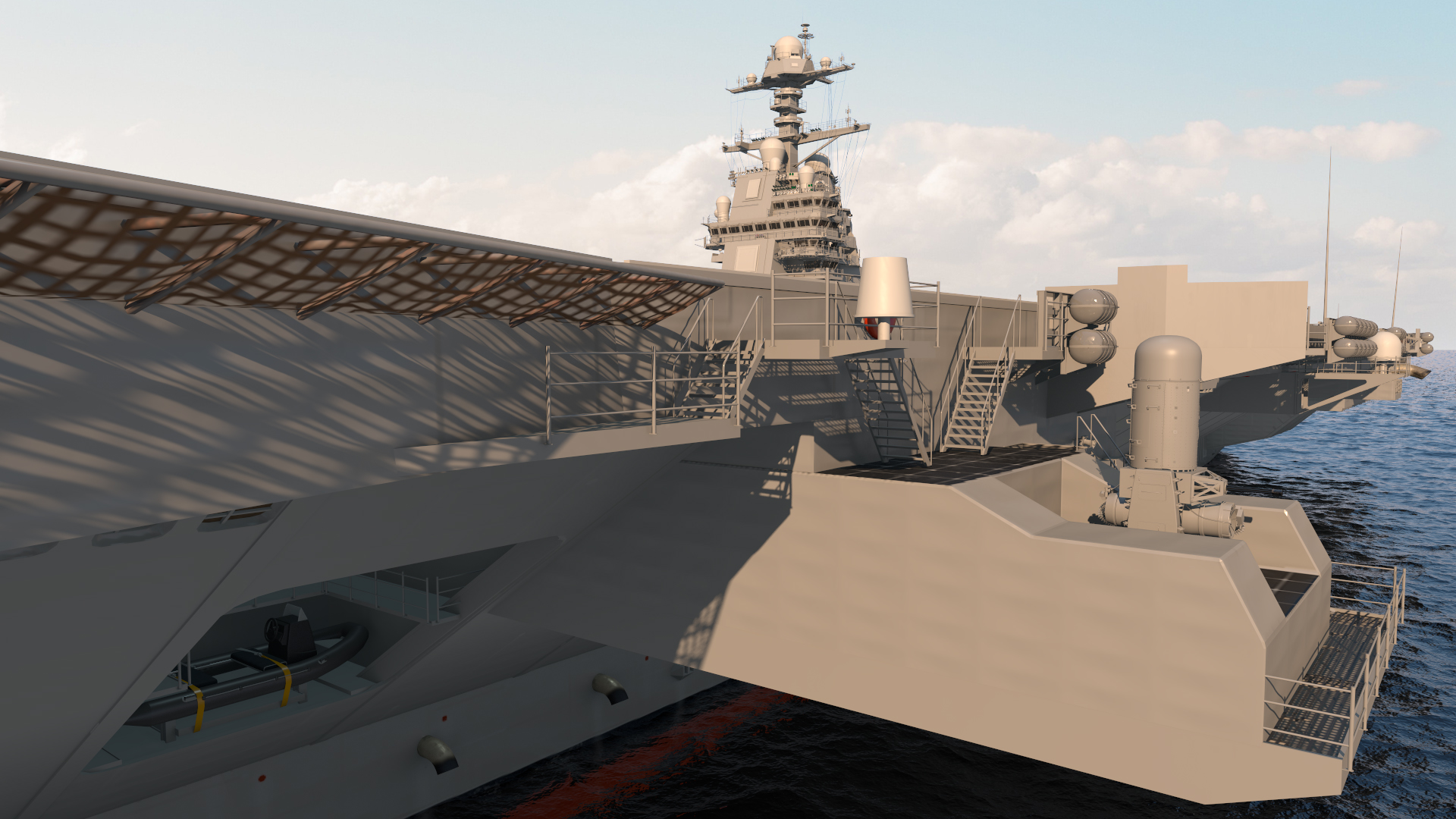 USS Gerald Ford Aircraft Carrier 3D