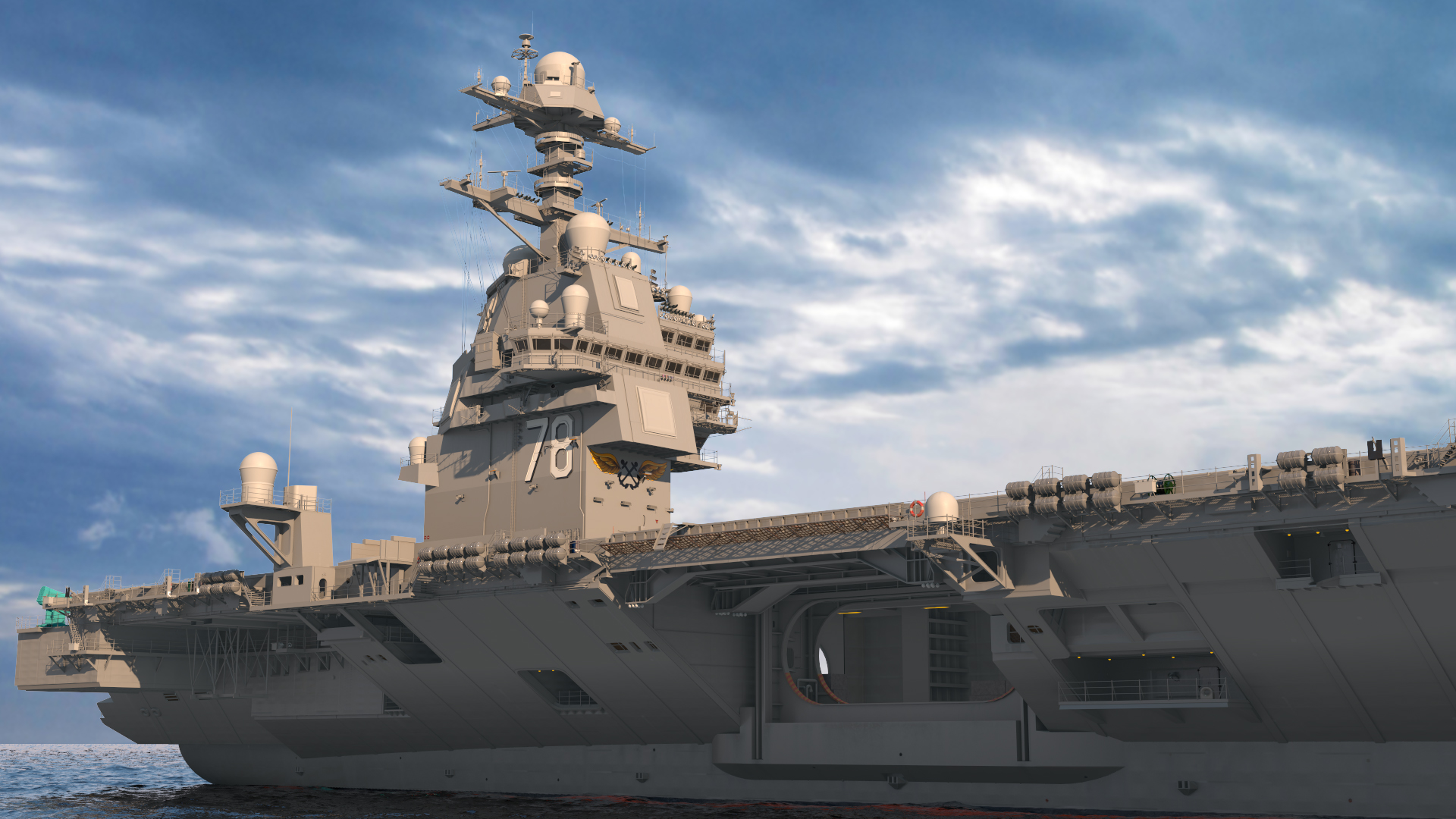 USS Gerald Ford Aircraft Carrier 3D