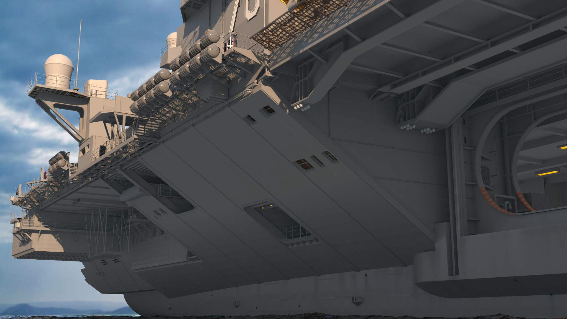 USS Gerald Ford Aircraft Carrier 3D