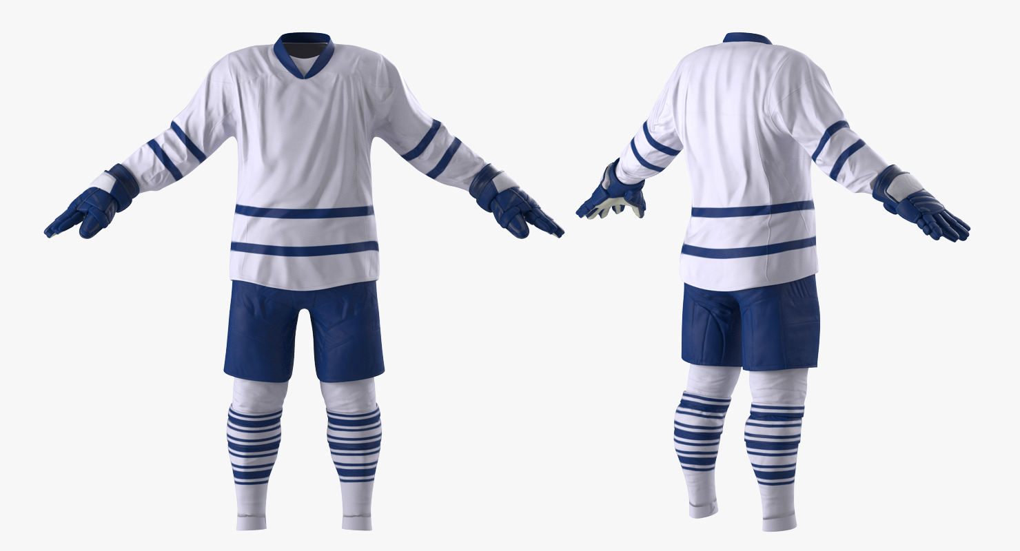 3D model Hockey Player Generic 4 Rigged