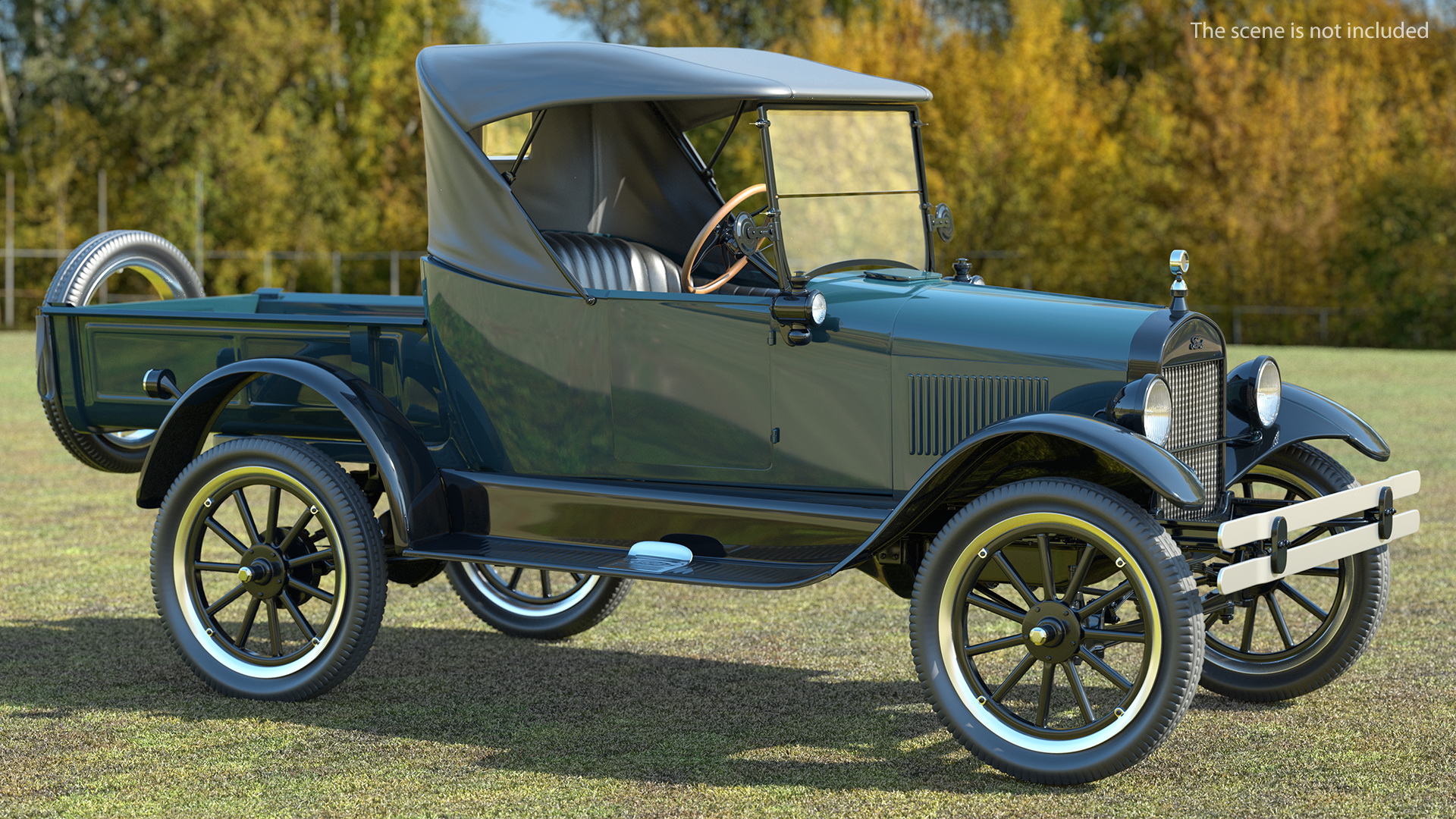 3D Ford Model T Roadster Pickup 1926 model