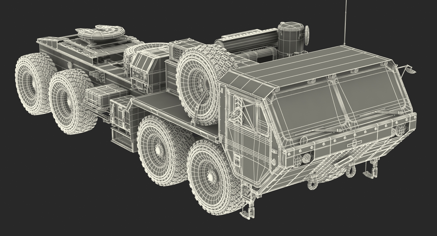 MIM 104 Patriot Surface to Air Missile SAM Sand Rigged 3D model