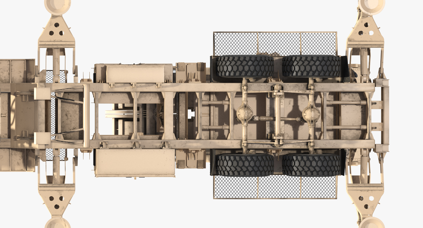 MIM 104 Patriot Surface to Air Missile SAM Sand Rigged 3D model