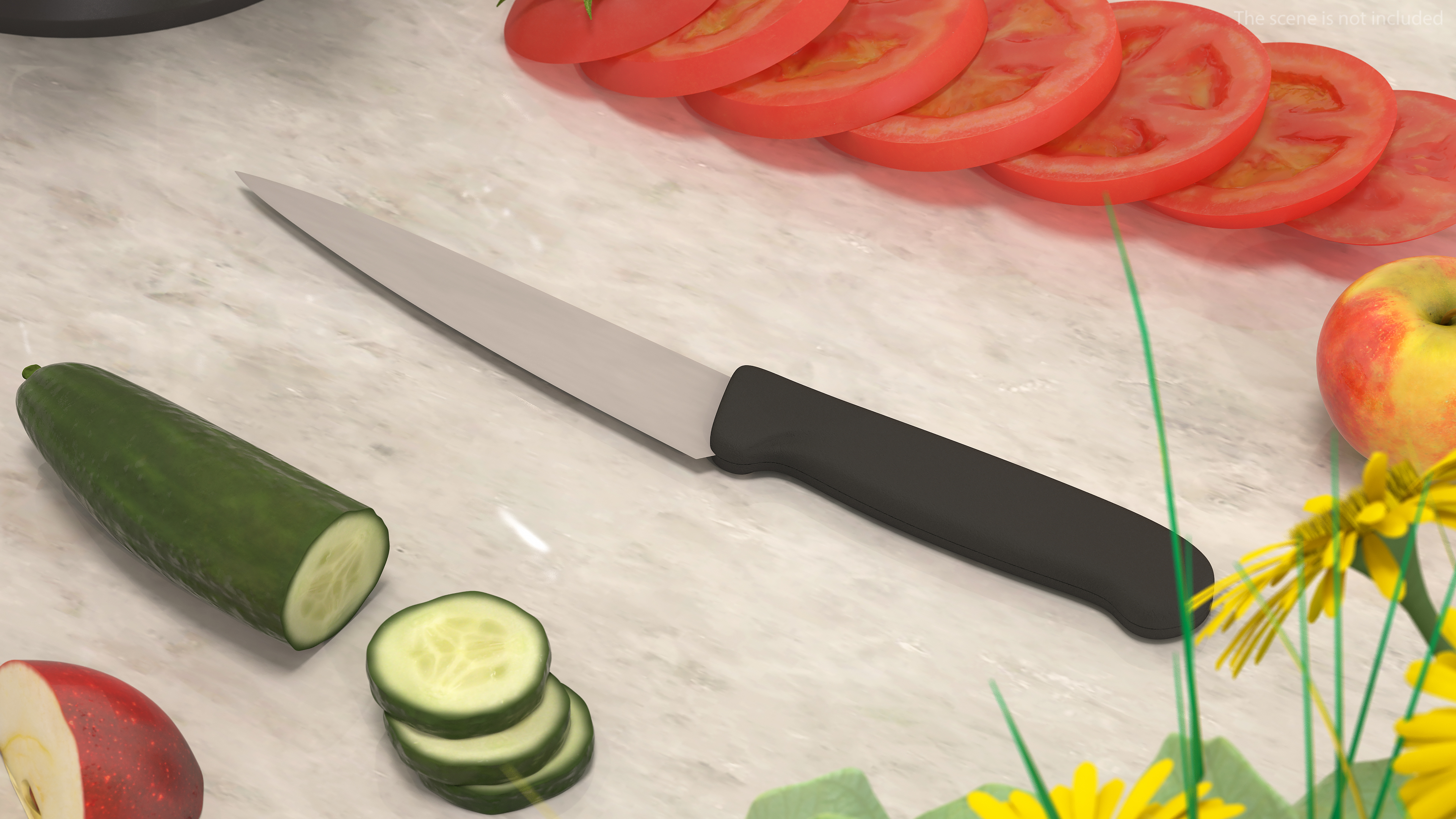 3D Utility Kitchen Knife