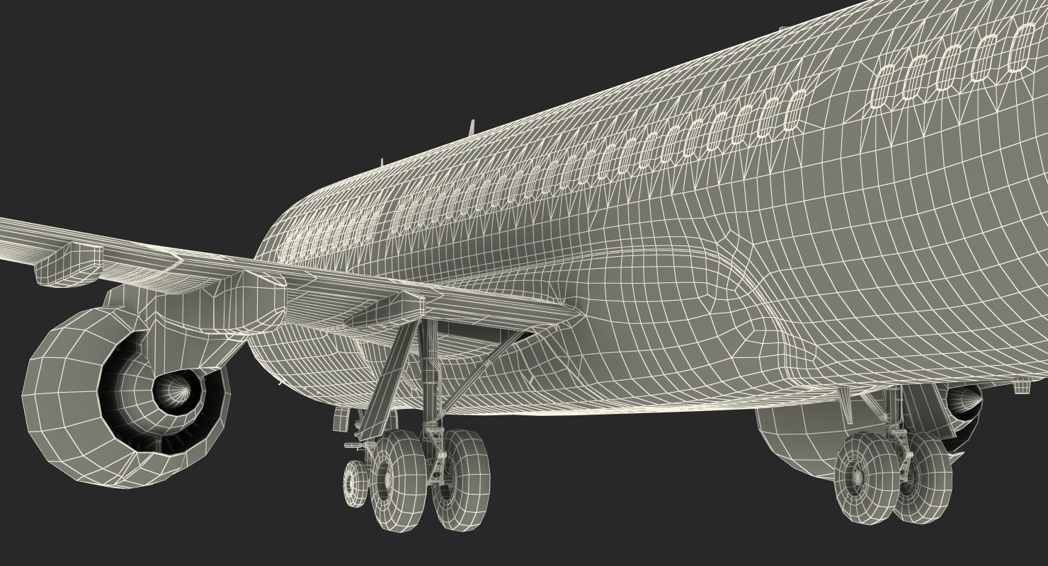 3D Twinjet Airliner MC 21 200 Rigged model