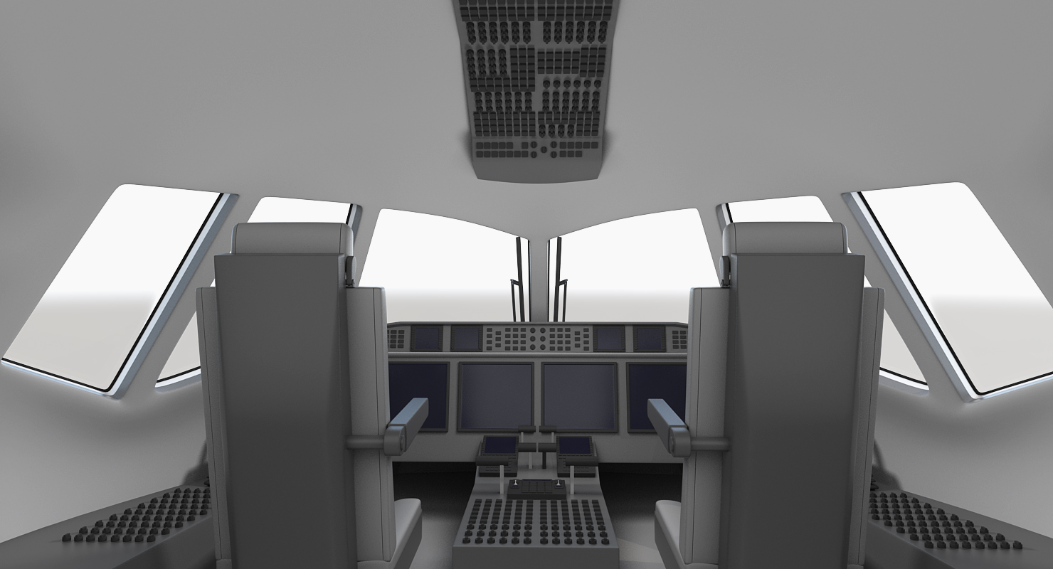 3D Twinjet Airliner MC 21 200 Rigged model