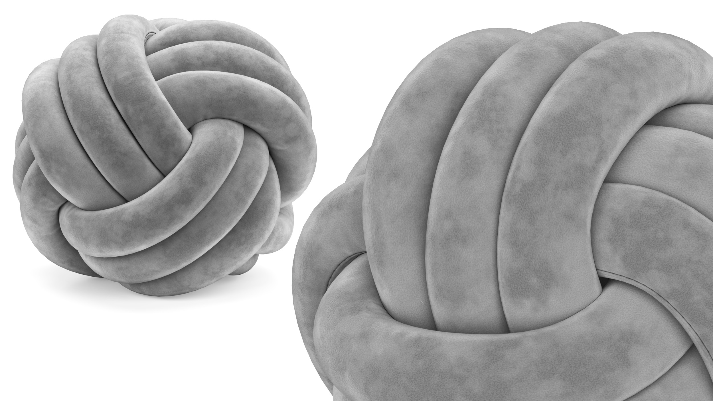 Knot Cushion Velvet 3D model