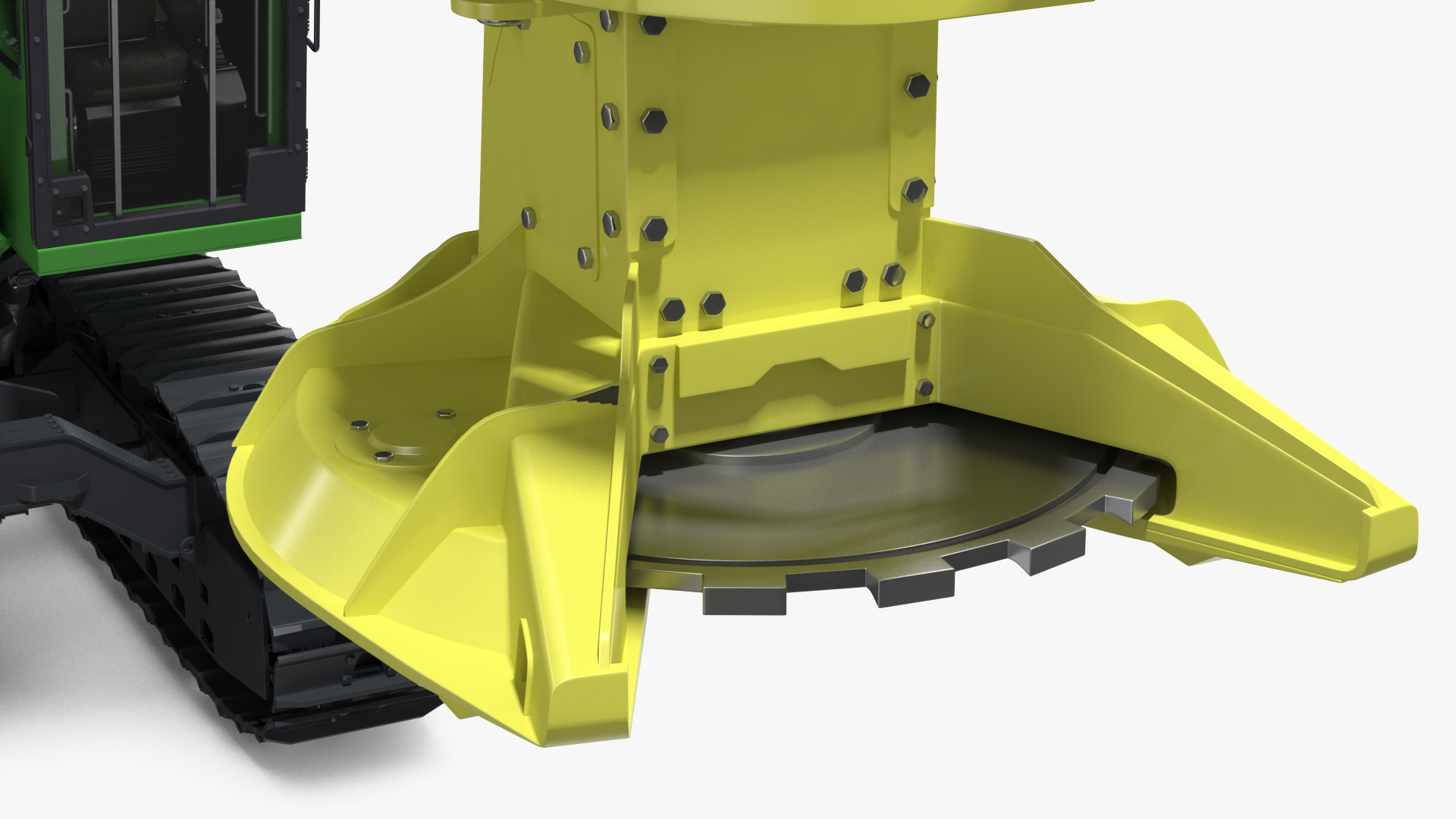 3D model Tracked Feller Buncher Generic