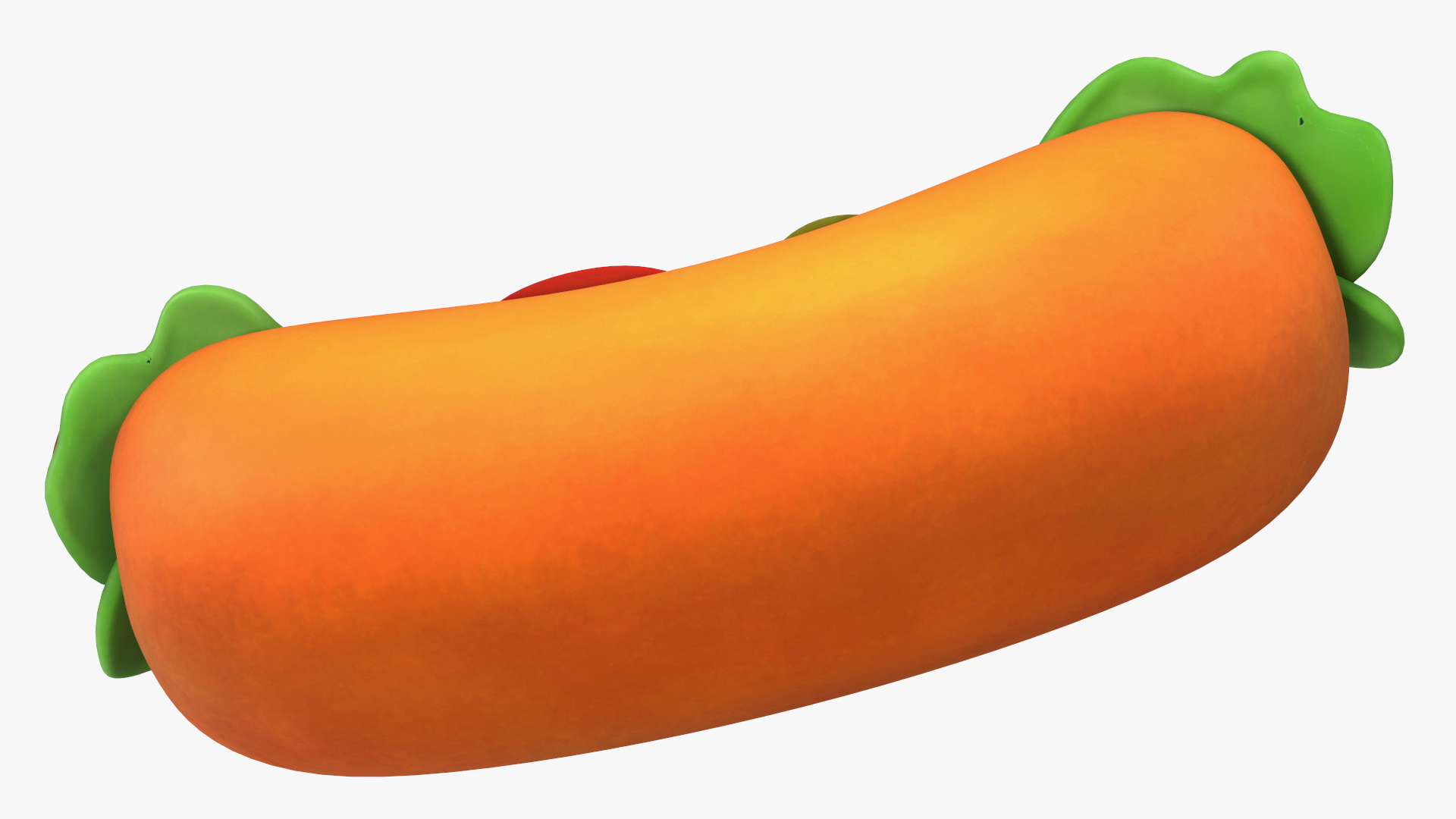 Cartoon Hotdog 3D model