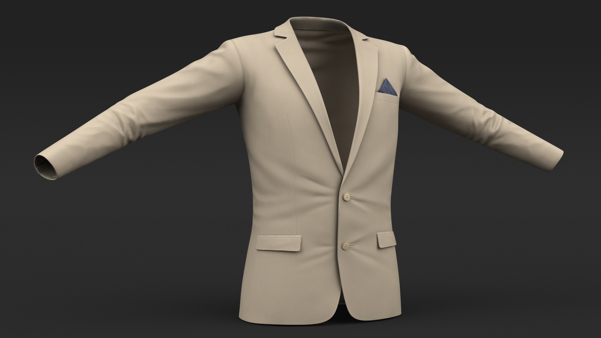 3D Mens Formal Jacket model