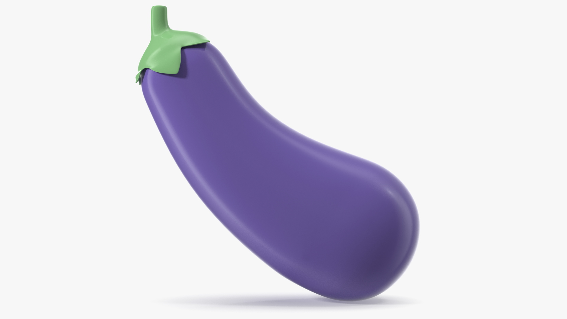 Eggplant Emoji 3D model