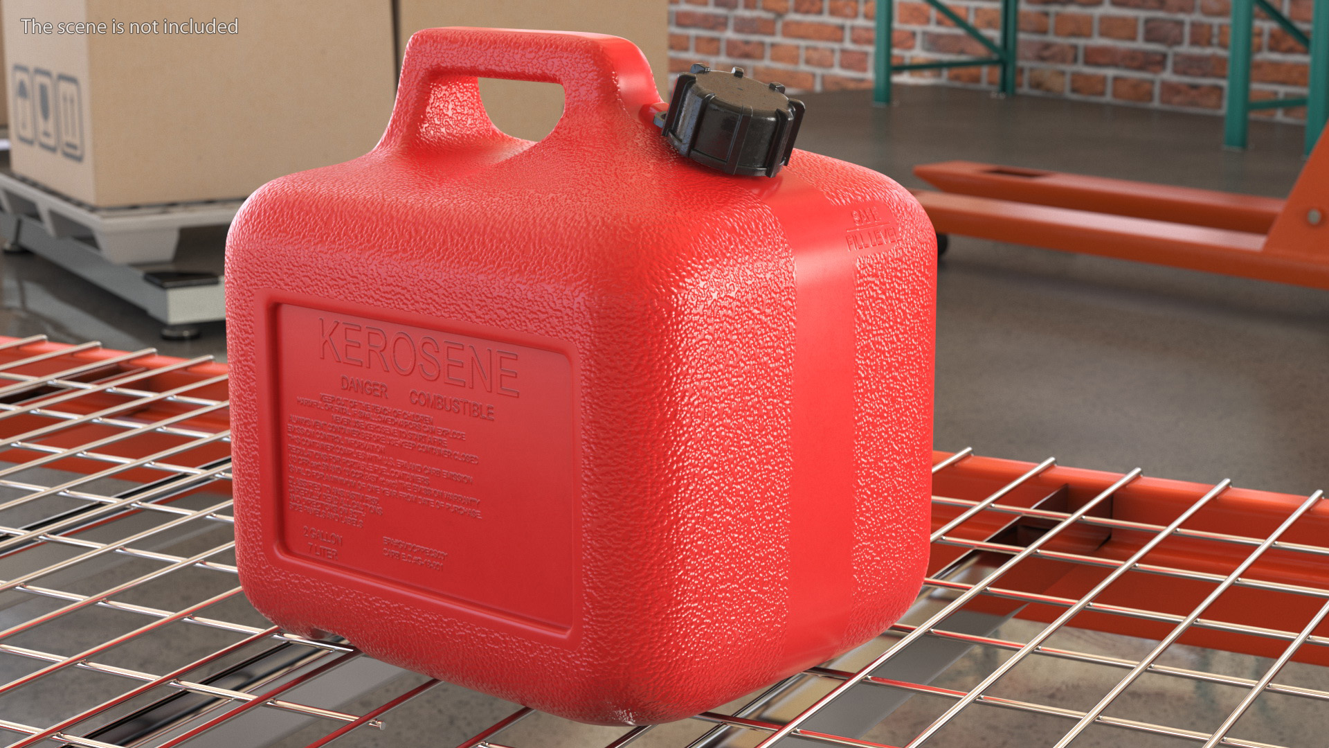 Plastic Gas Can 2 Gallon 3D model