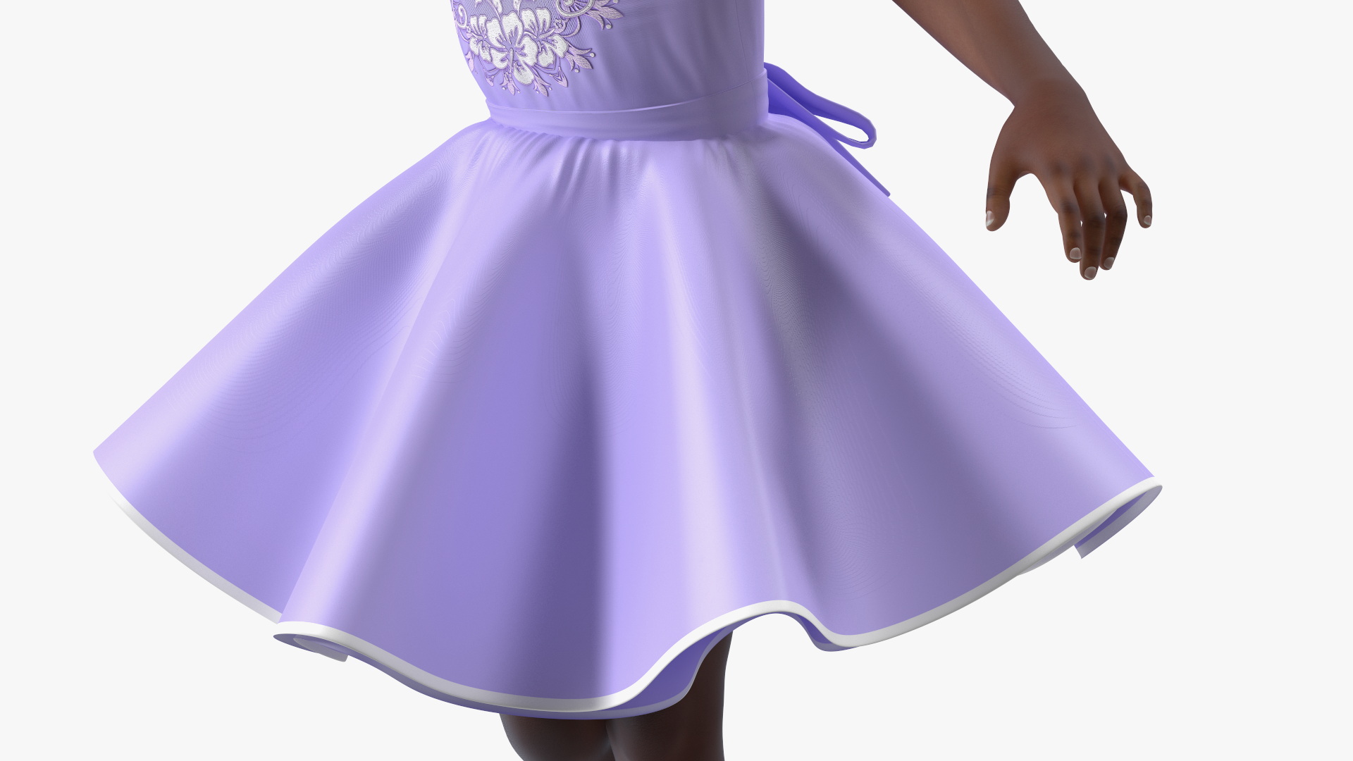 3D model Funny Child Girl in Dress