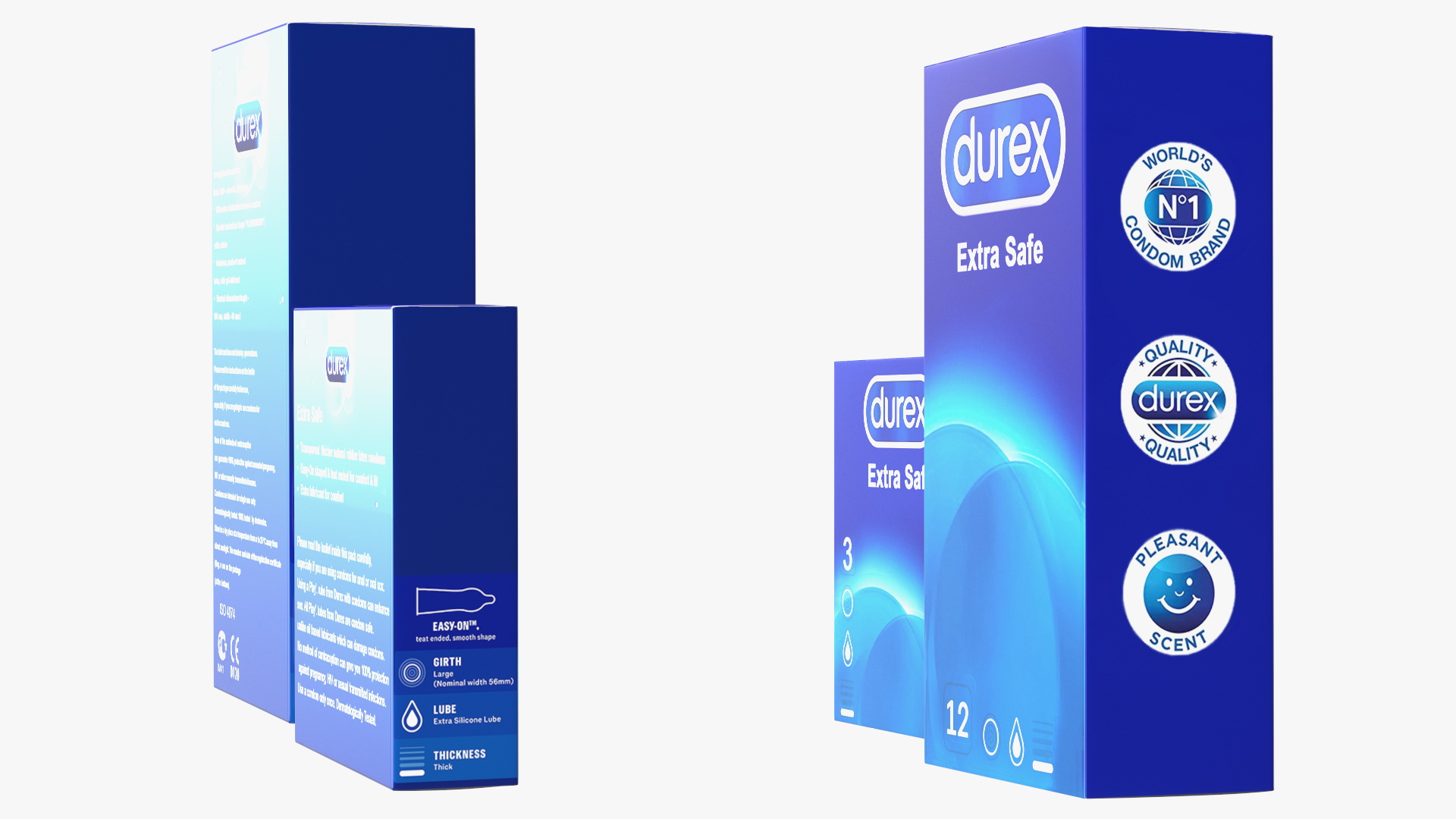 3D Condom Durex Box