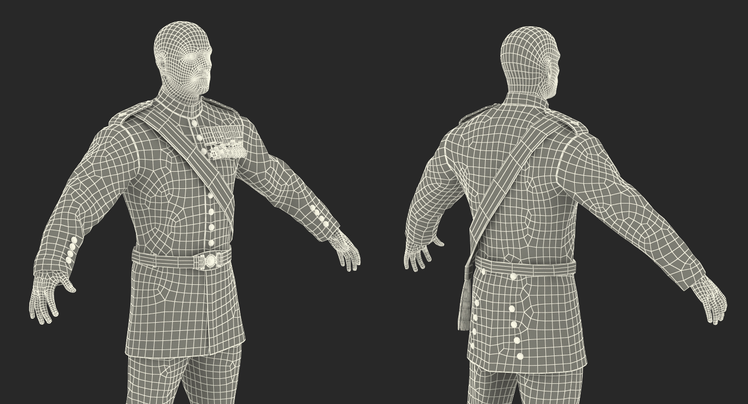 3D model Irish Guard Sergeant