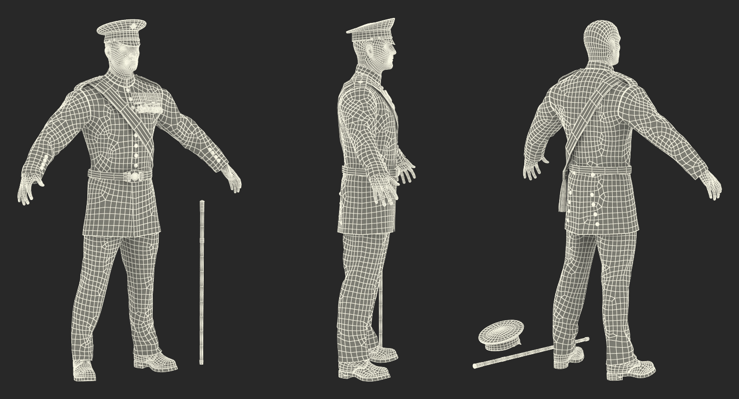 3D model Irish Guard Sergeant