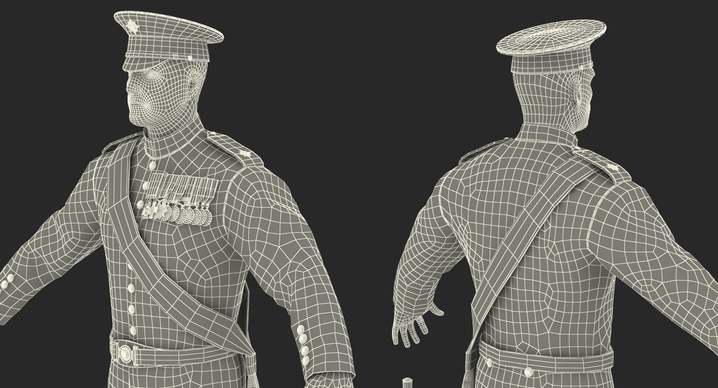 3D model Irish Guard Sergeant