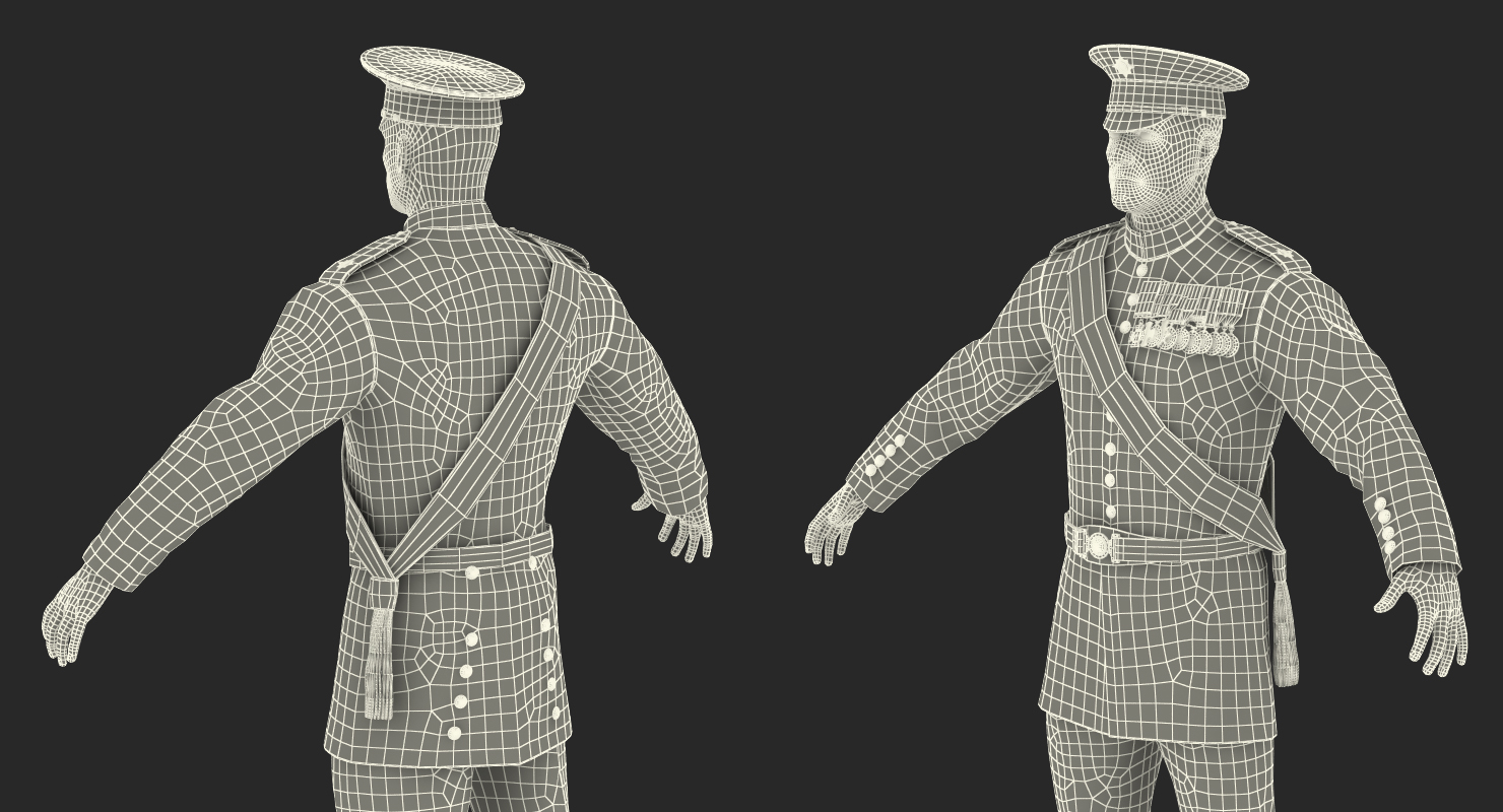 3D model Irish Guard Sergeant