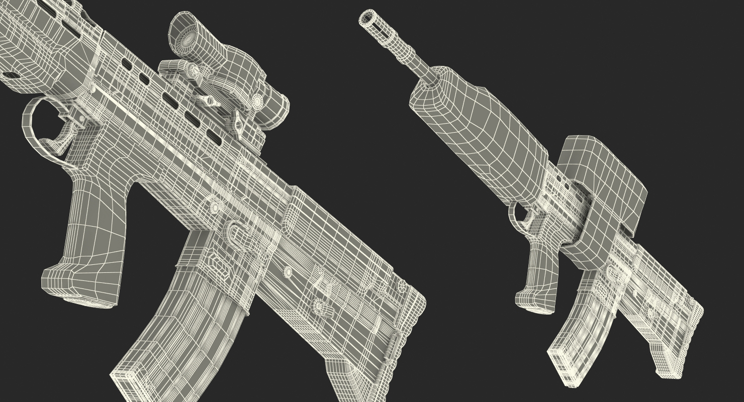 3D Rifle L85A2 Scope Cover model