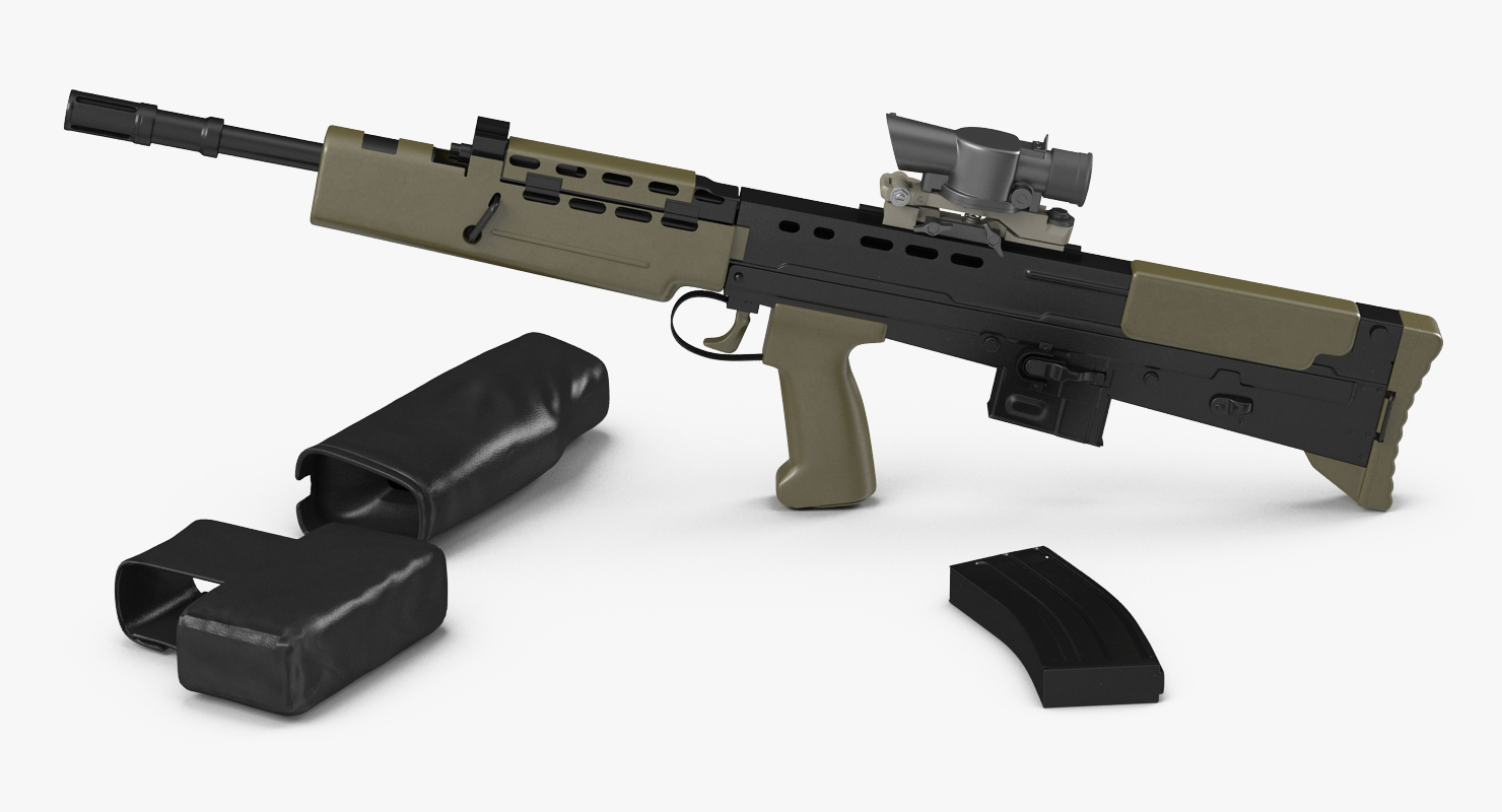 3D Rifle L85A2 Scope Cover model