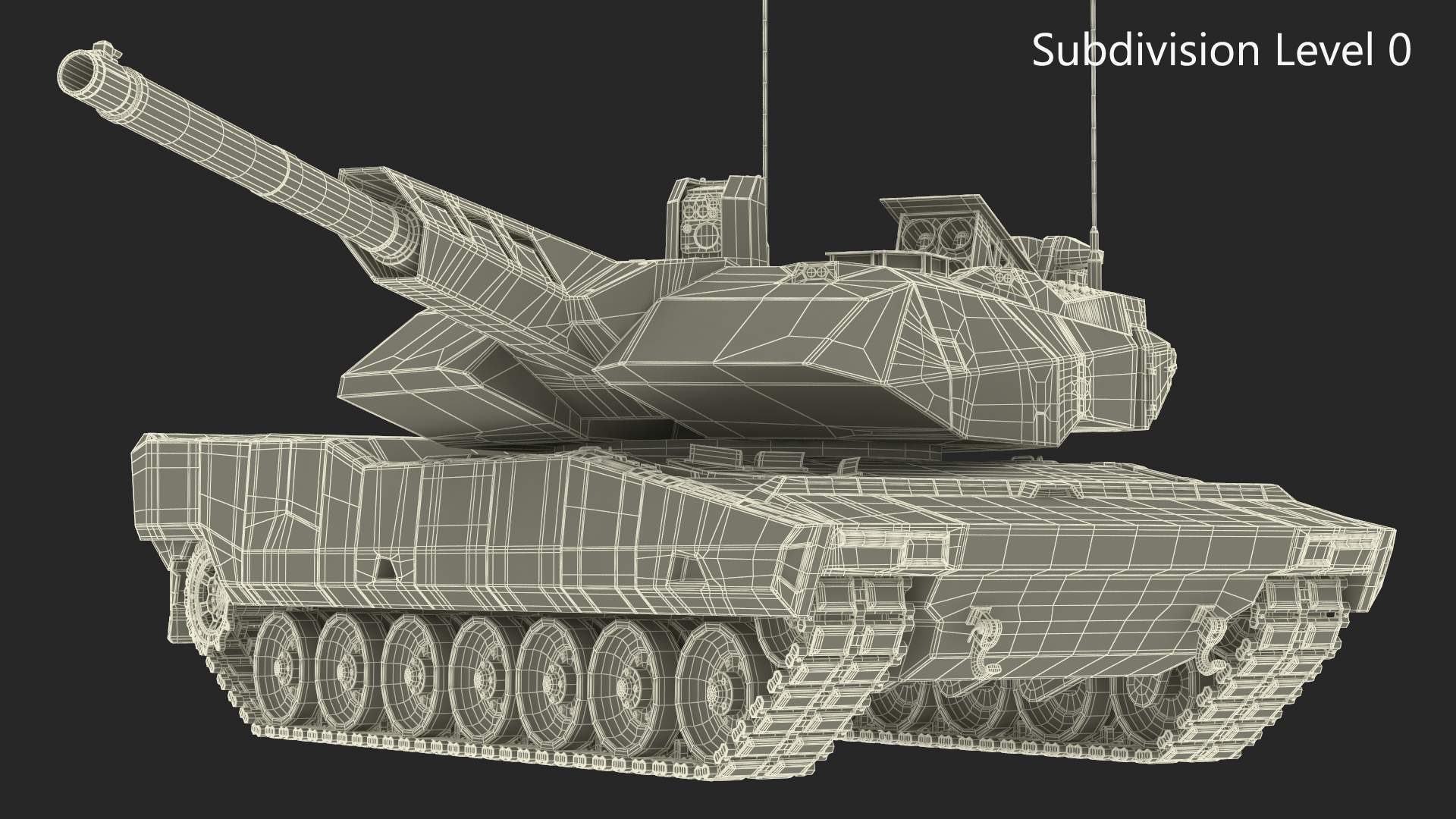 KF 51 Panther Main Battle Tank Rigged 3D