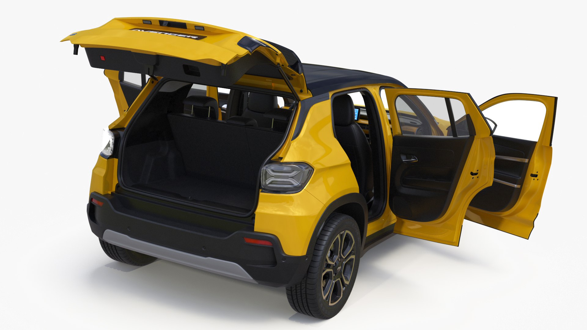 Jeep Avenger Yellow 3D model