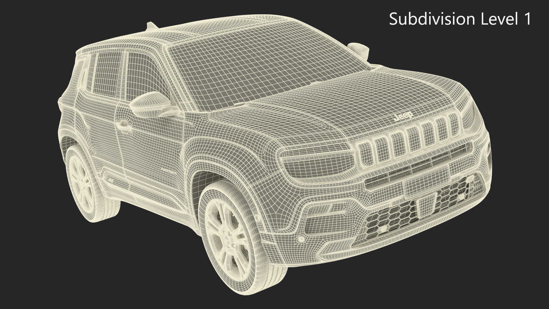 Jeep Avenger Yellow 3D model