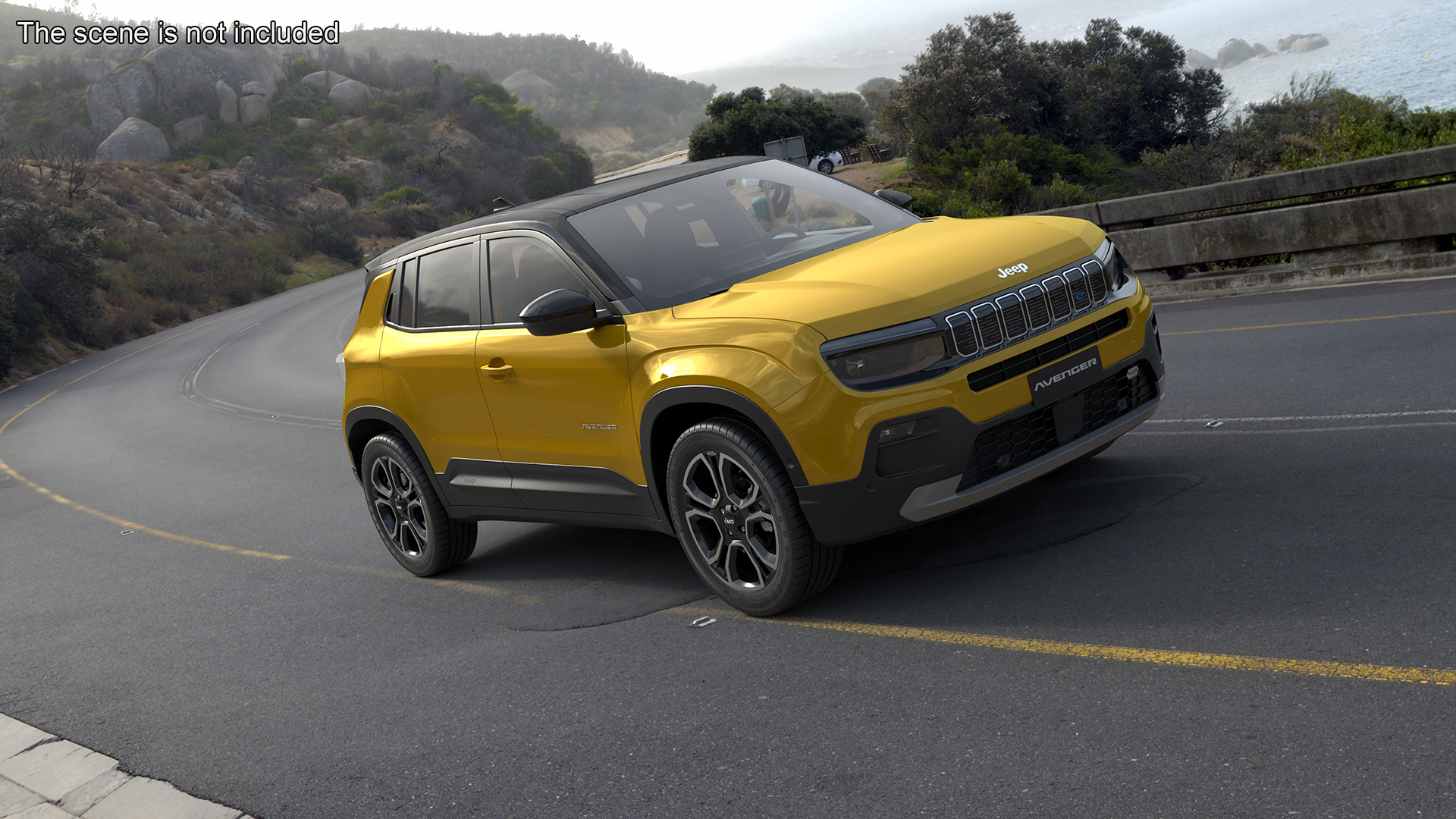 Jeep Avenger Yellow 3D model