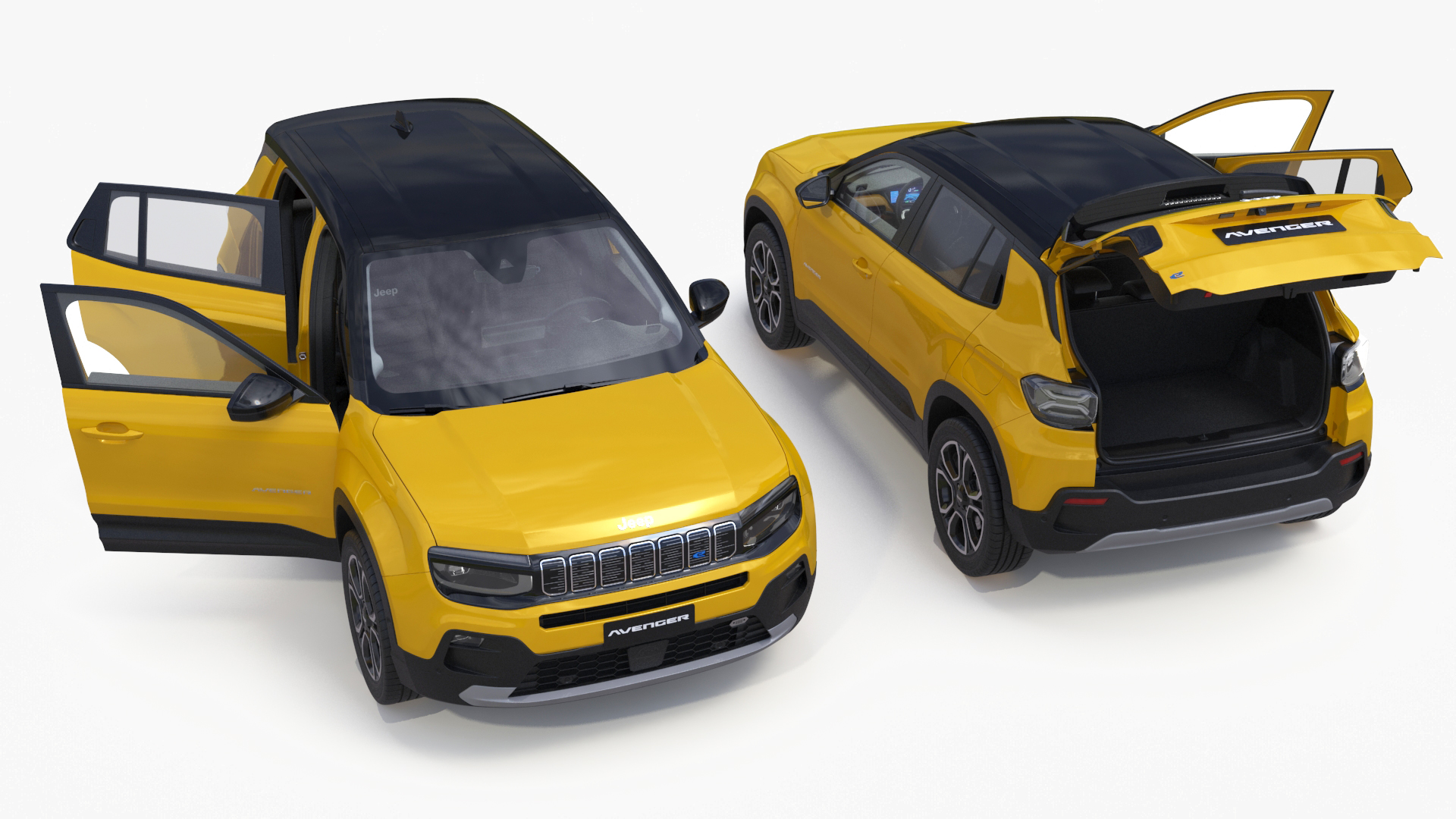 Jeep Avenger Yellow 3D model