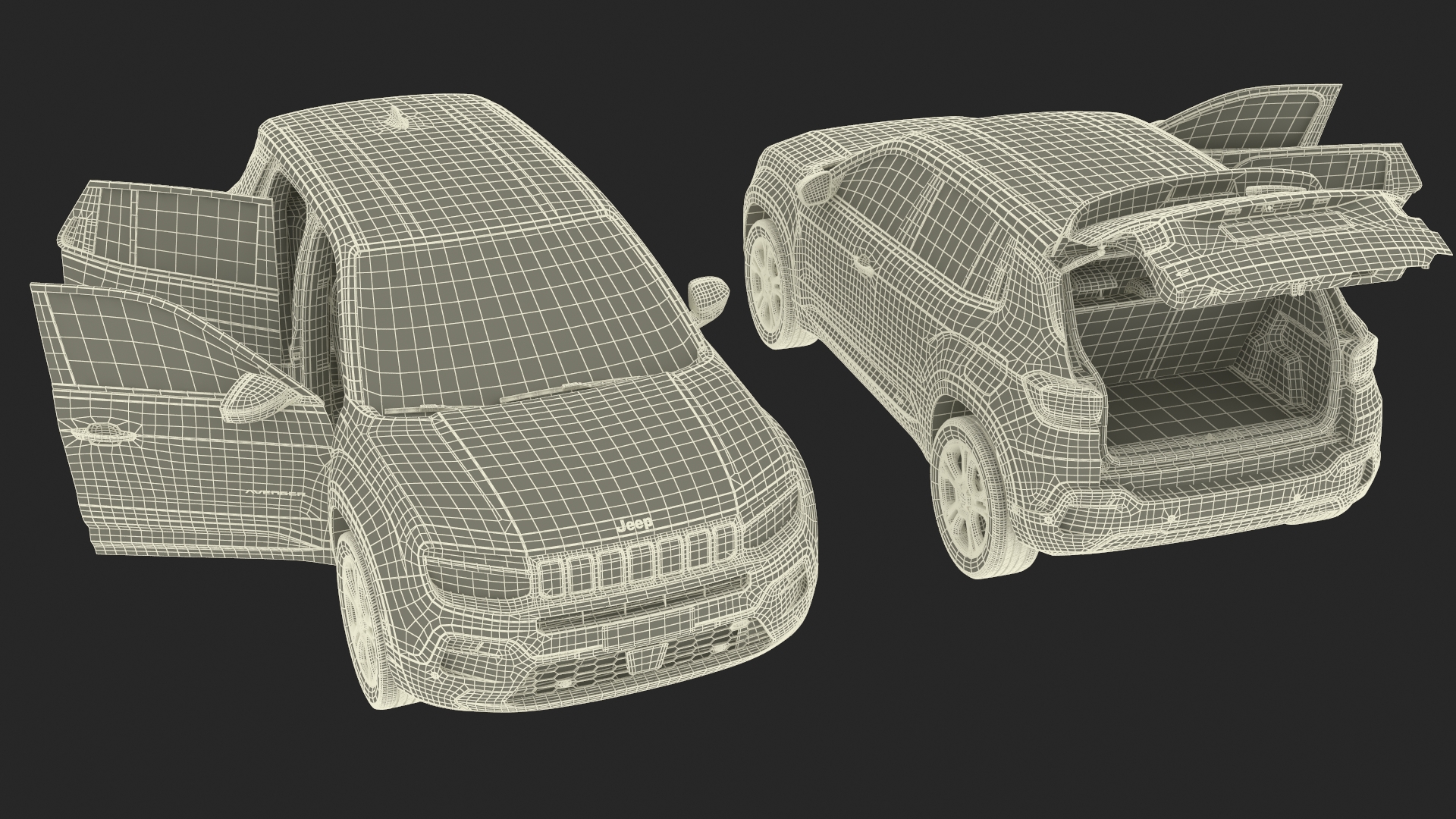 Jeep Avenger Yellow 3D model