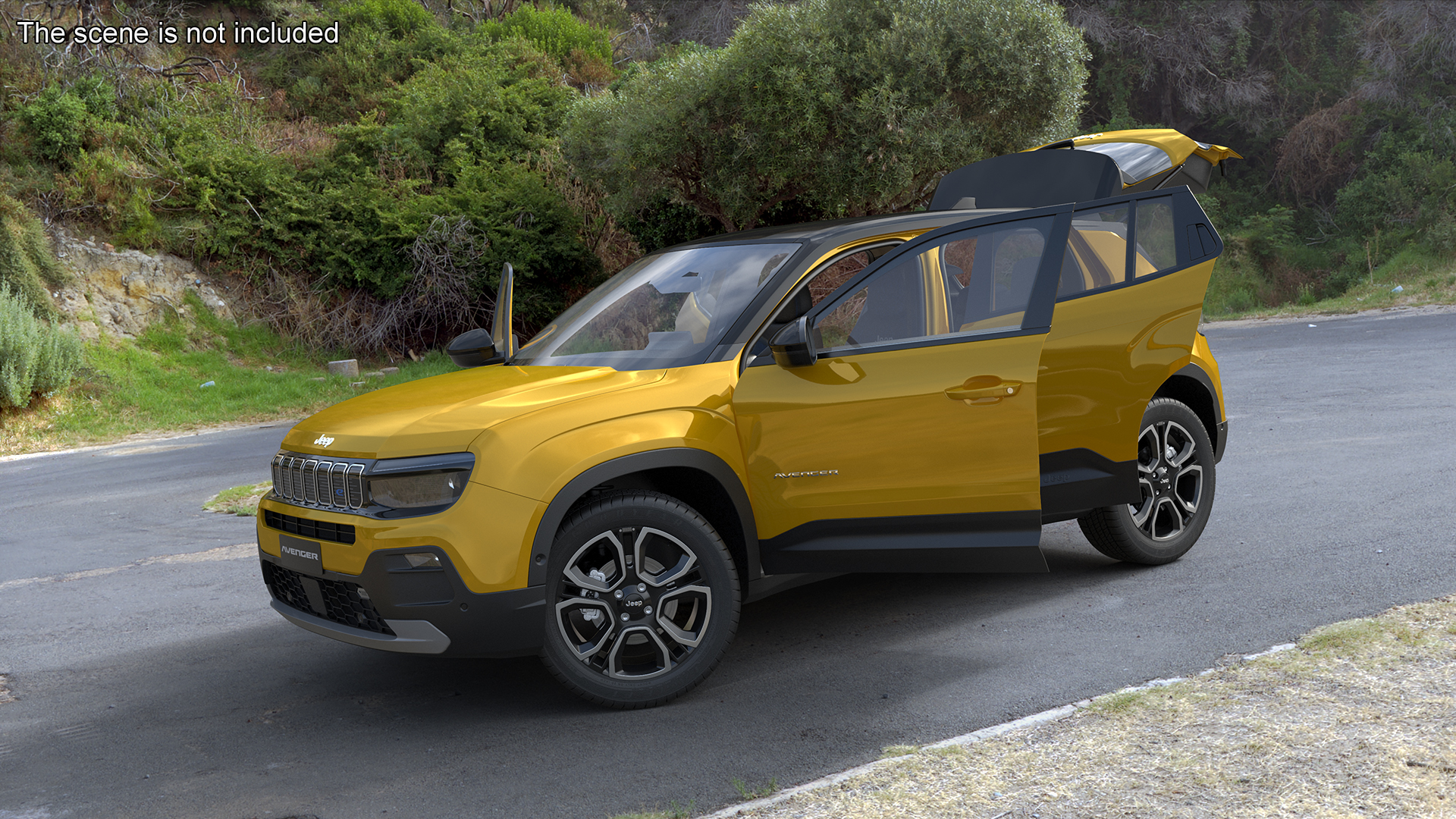 Jeep Avenger Yellow 3D model