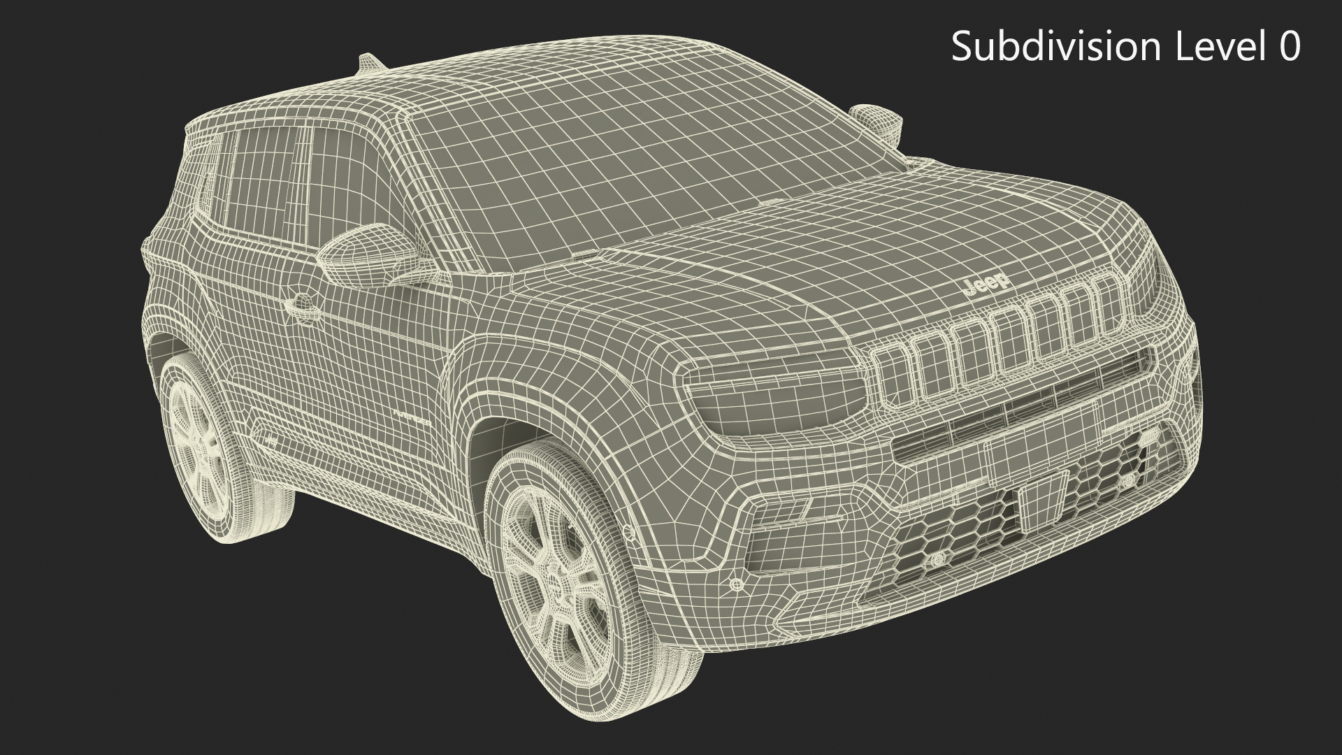 Jeep Avenger Yellow 3D model