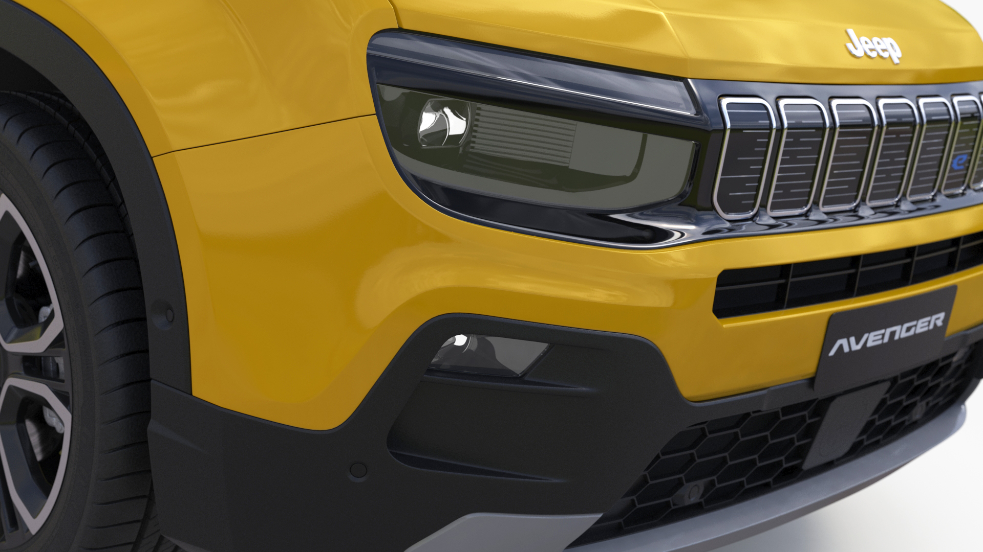 Jeep Avenger Yellow 3D model